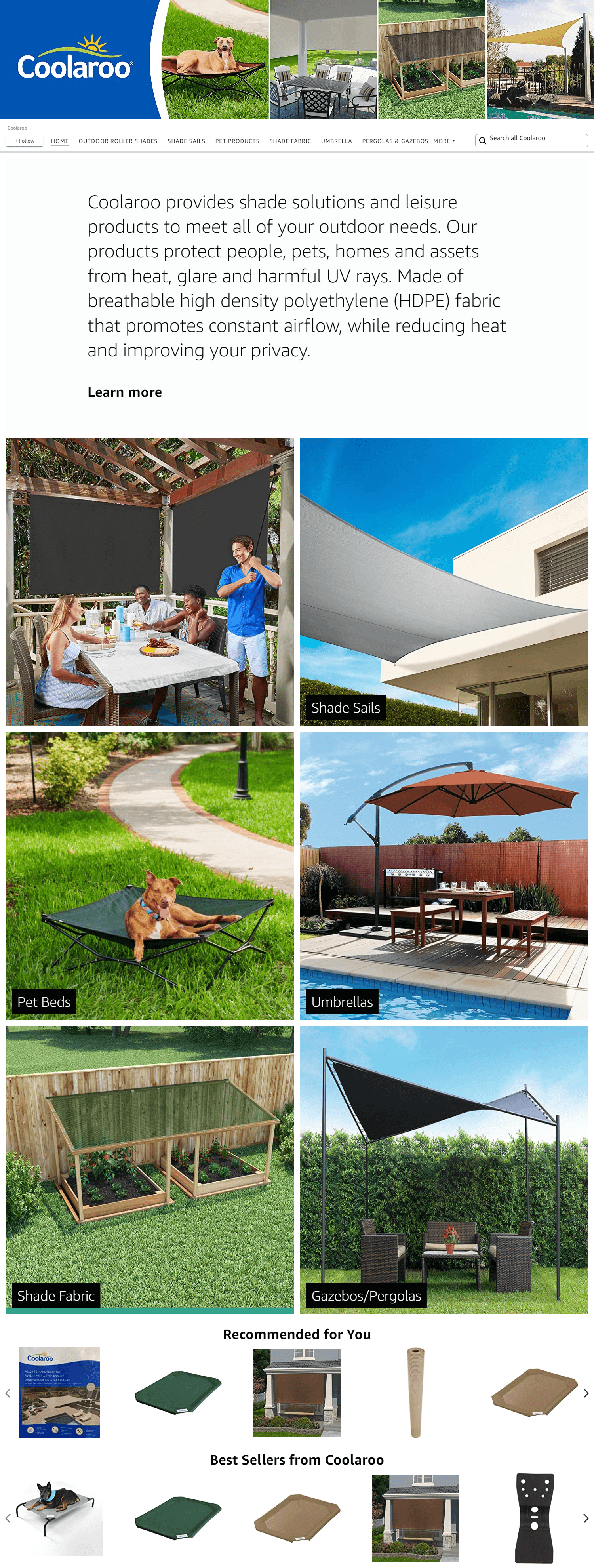 Brand Store for Amazon.com  Coolaroo