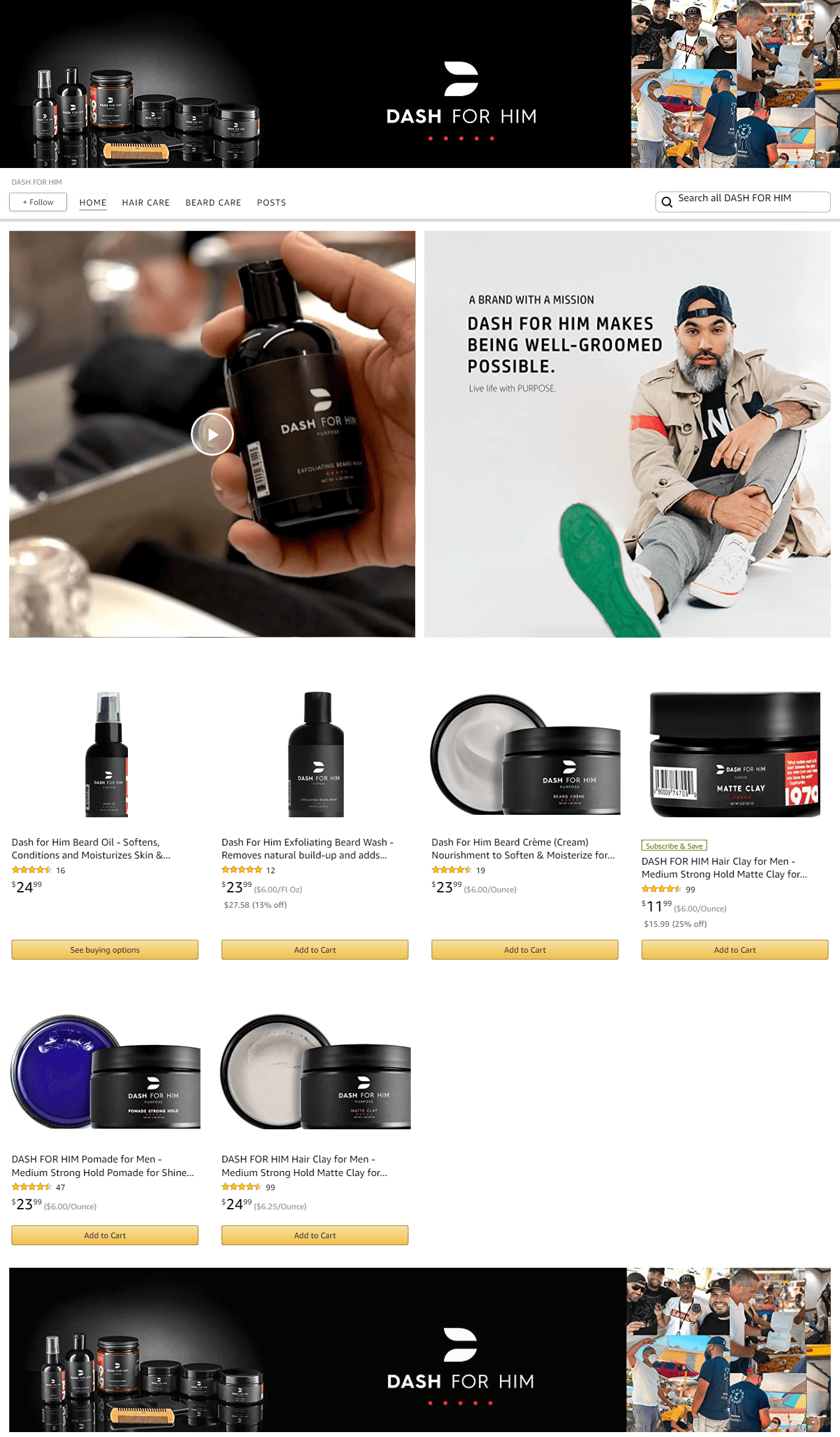 Brand Store for Amazon.com  DASH FOR HIM