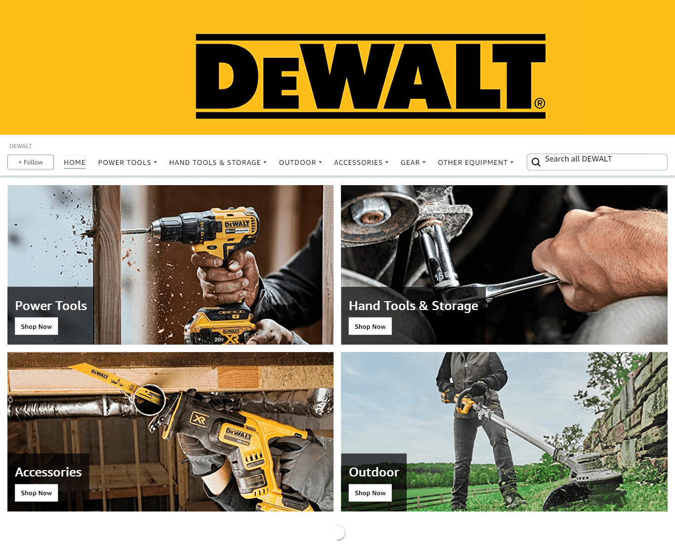 Brand Store for Amazon.com  DEWALT