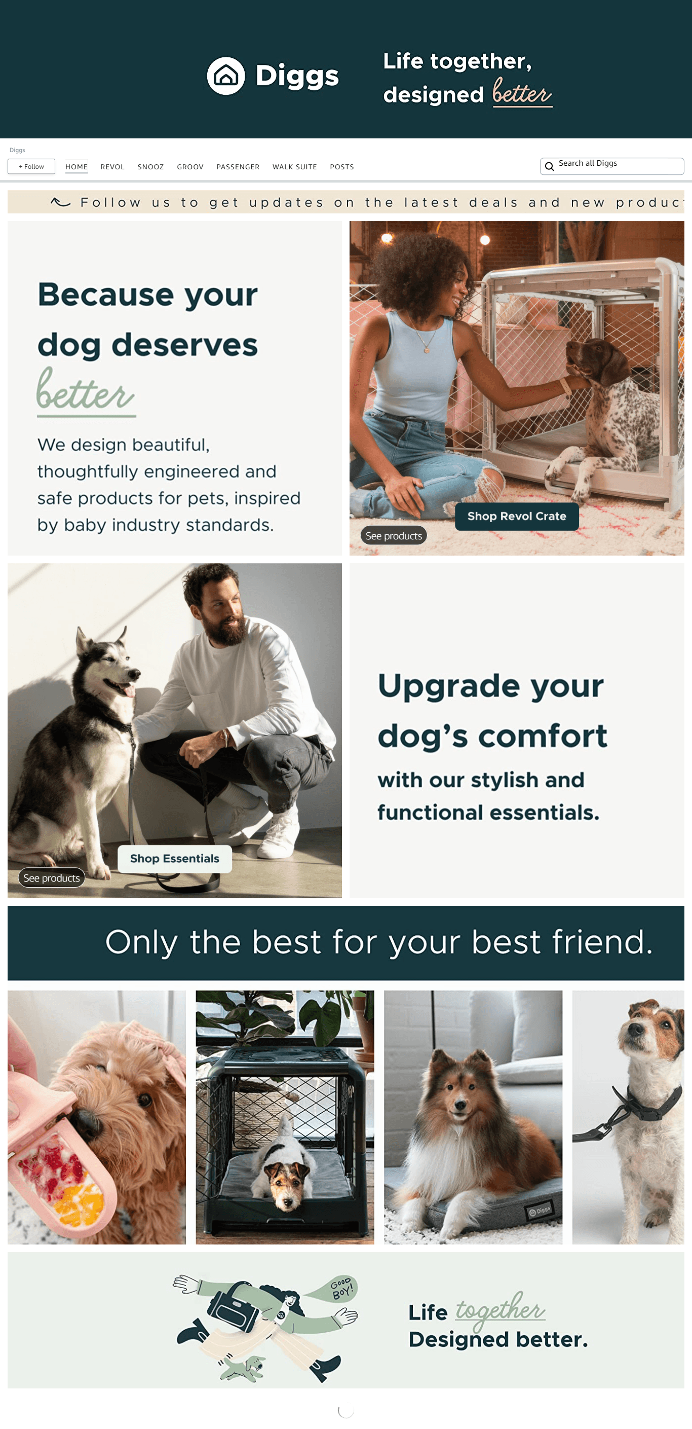 Brand Store for Amazon.com  Diggs