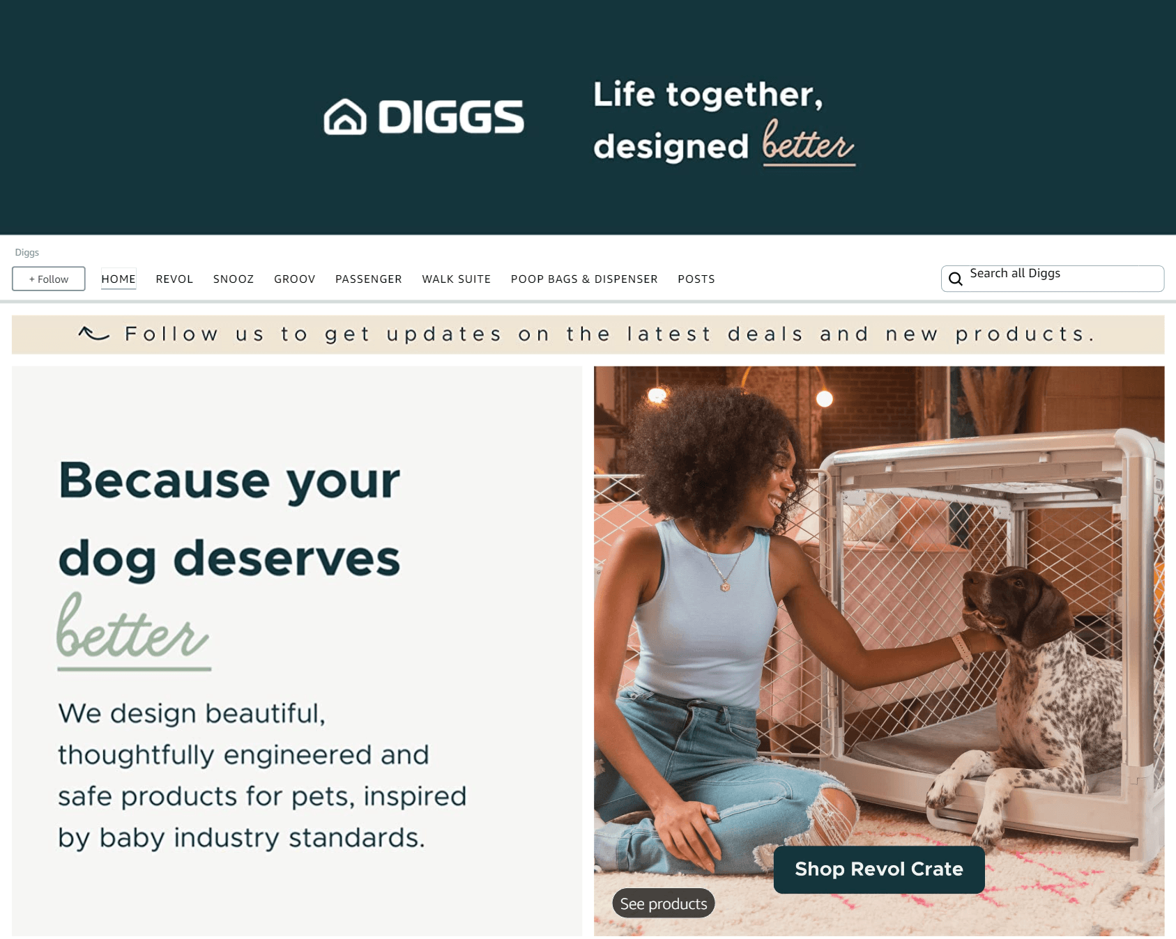 Brand Store for Amazon.com  Diggs