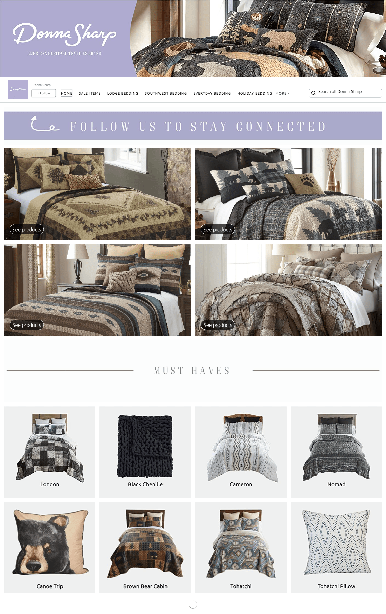 Brand Store for Amazon.com  Donna Sharp