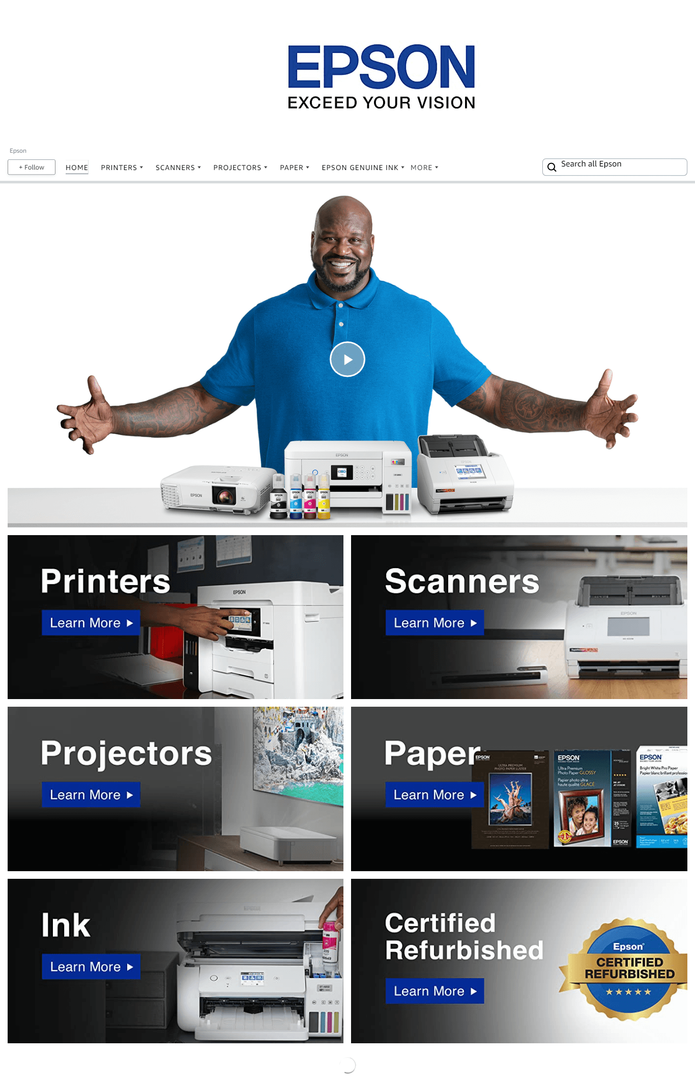 Brand Store for Amazon.com  Epson