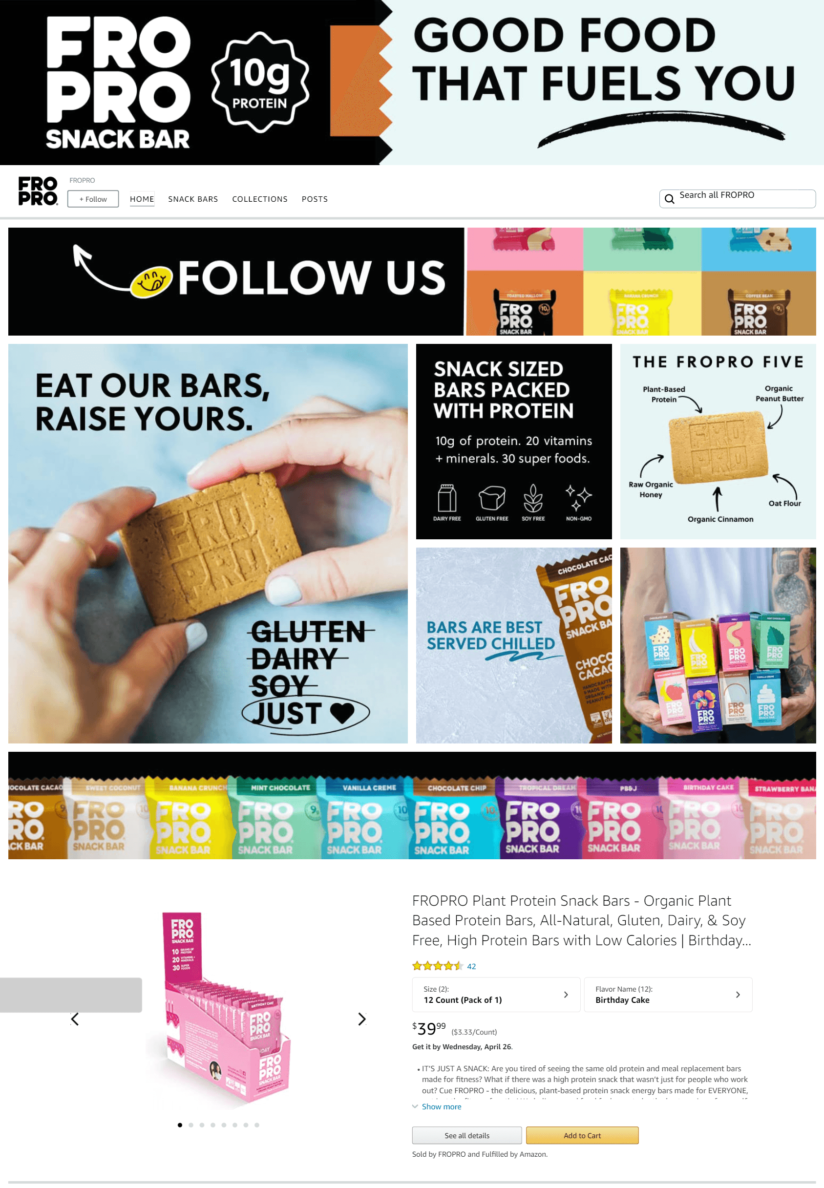 Brand Store for Amazon.com  FROPRO