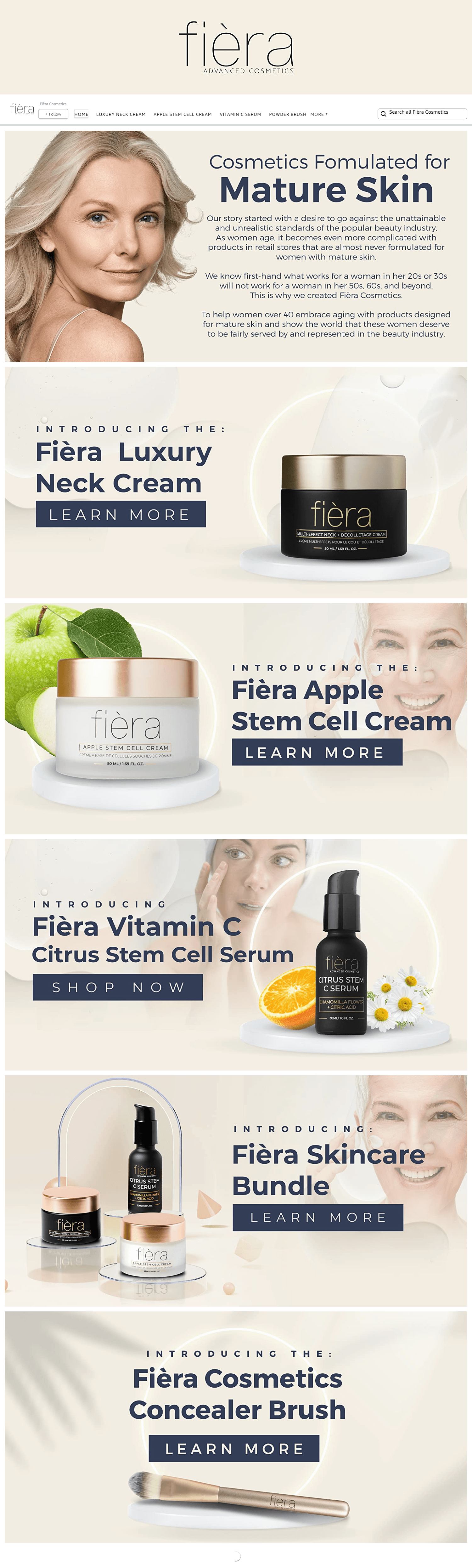 Brand Store for Amazon.com  Fièra Cosmetics