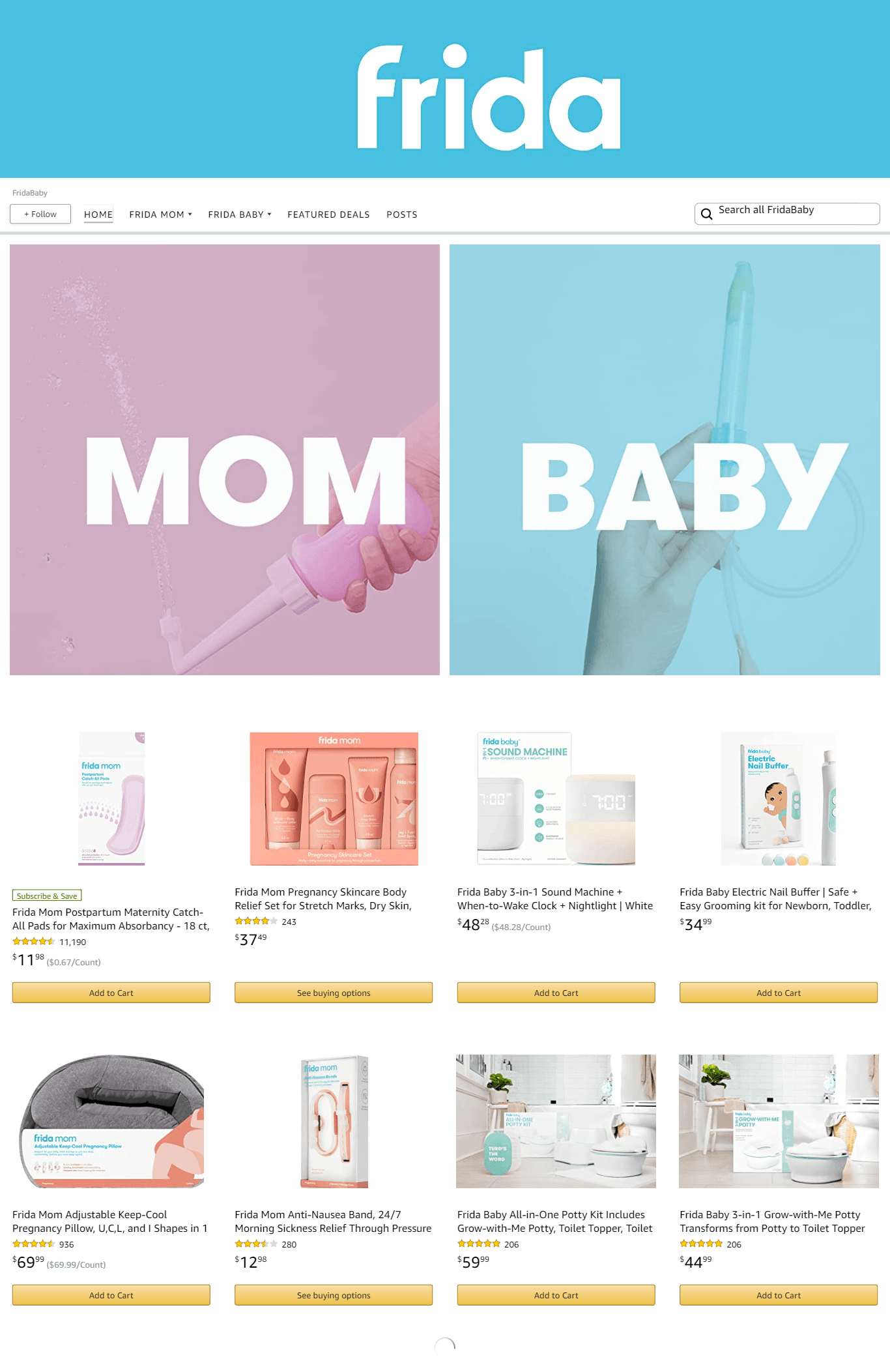 Brand Store for Amazon.com  FridaBaby