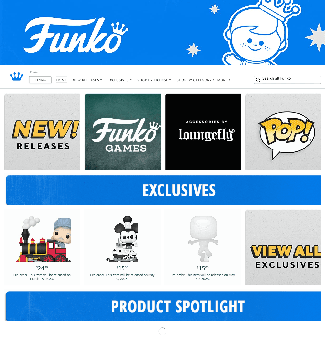 Brand Store for Amazon.com  Funko