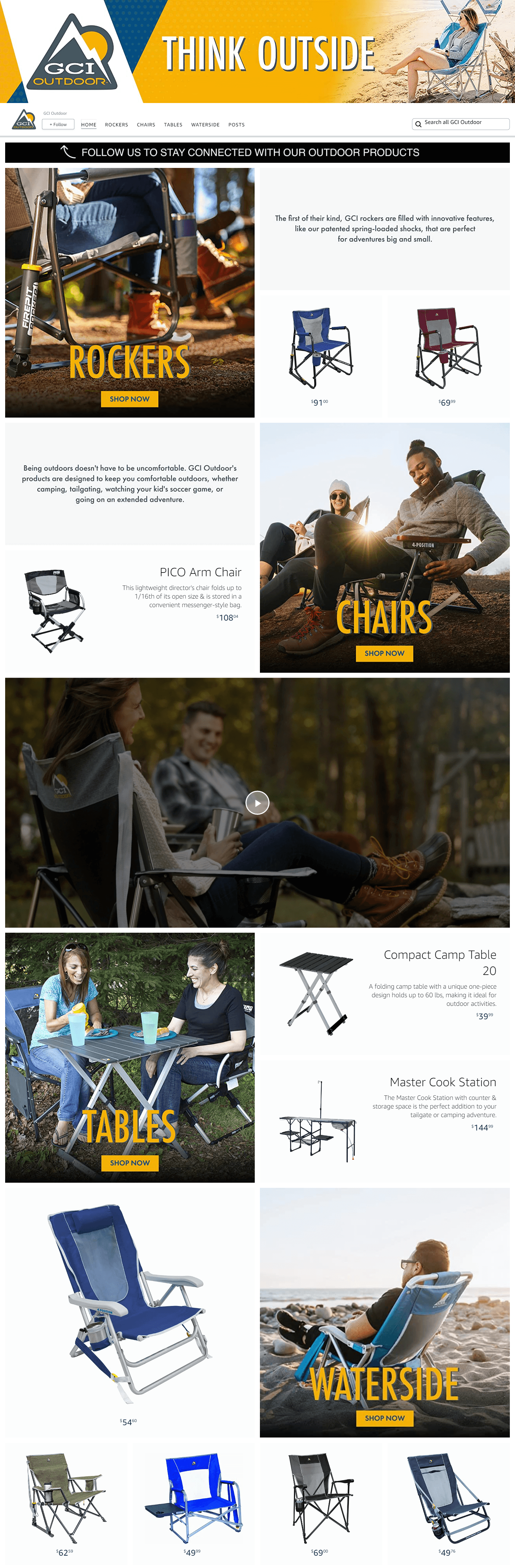 Brand Store for Amazon.com  GCI Outdoor
