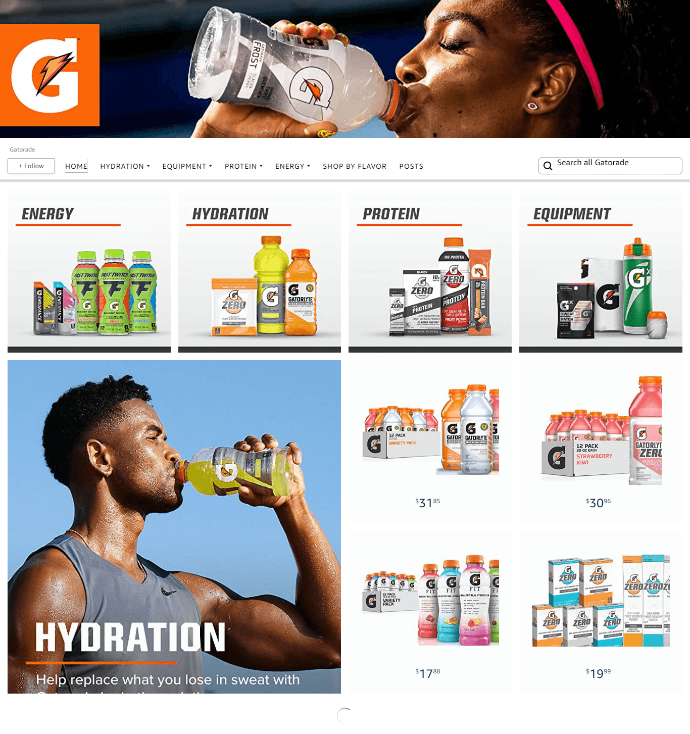 Brand Store for Amazon.com  Gatorade