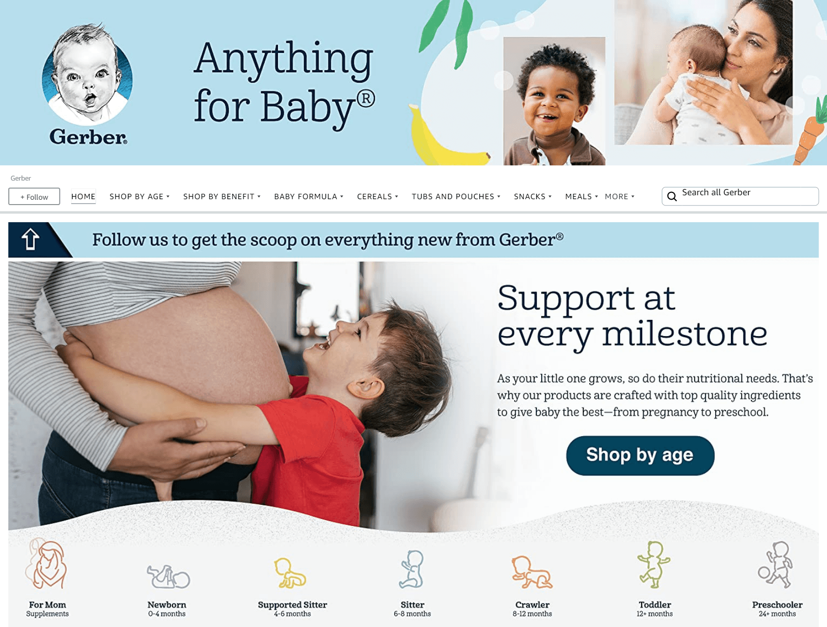 Brand Store for Amazon.com  Gerber