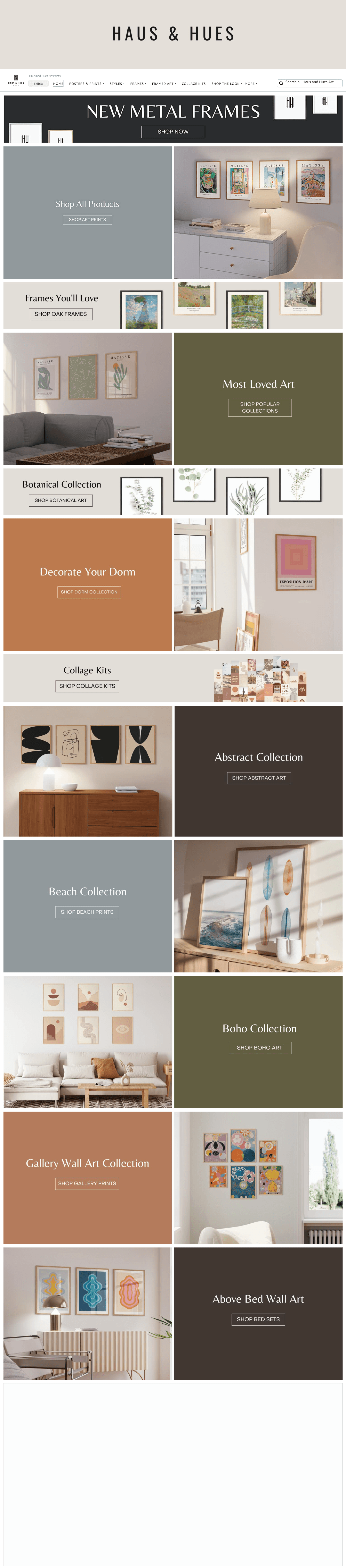 Brand Store for Amazon.com  Haus and Hues Art Prints