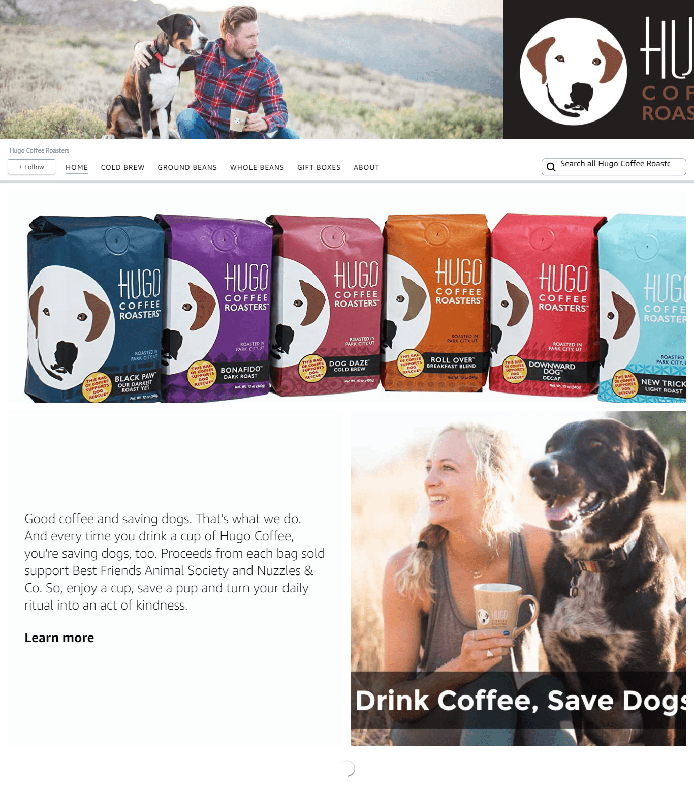 Brand Store for Amazon.com  Hugo Coffee Roasters