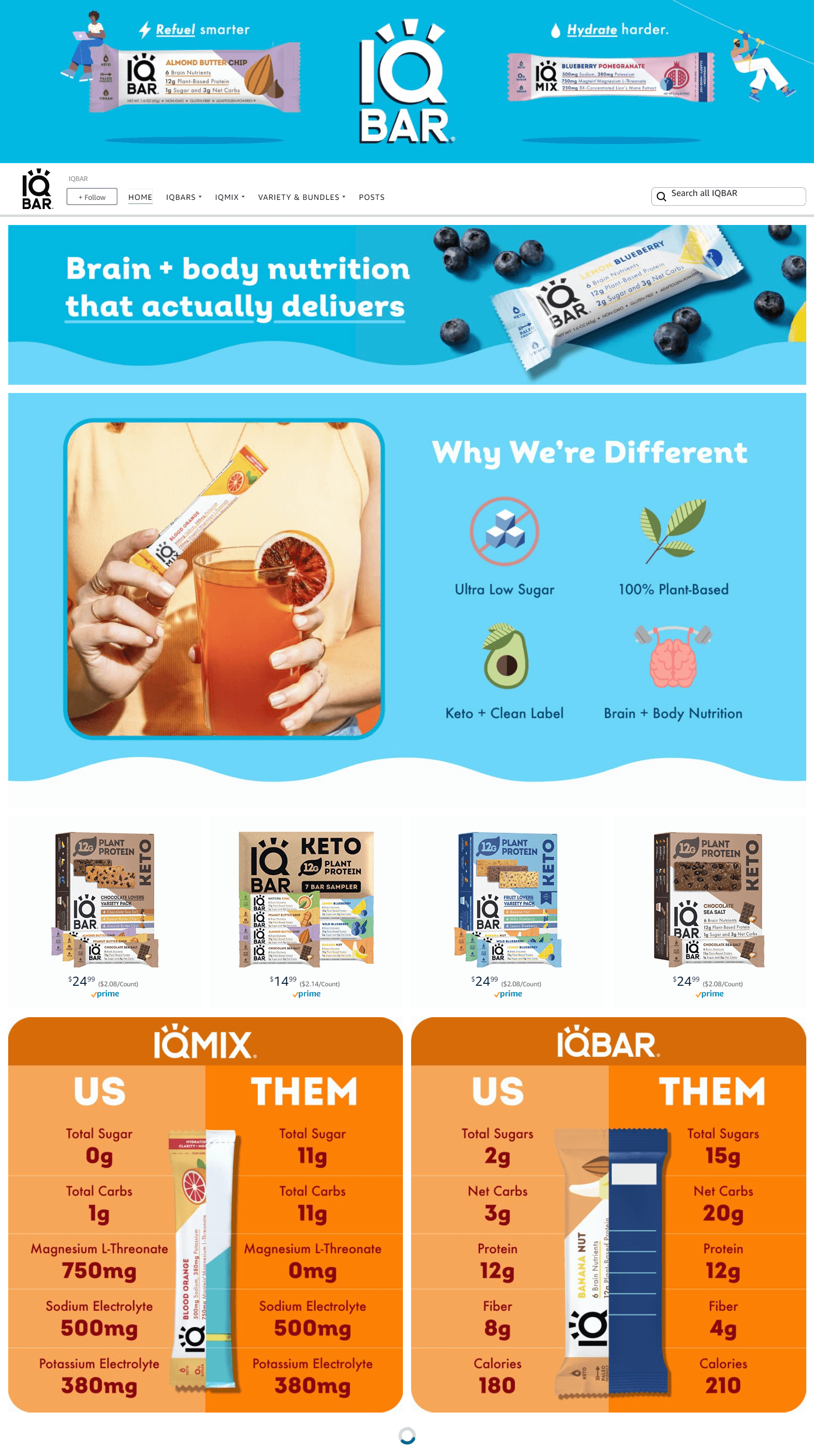 Brand Store for Amazon.com  IQBAR