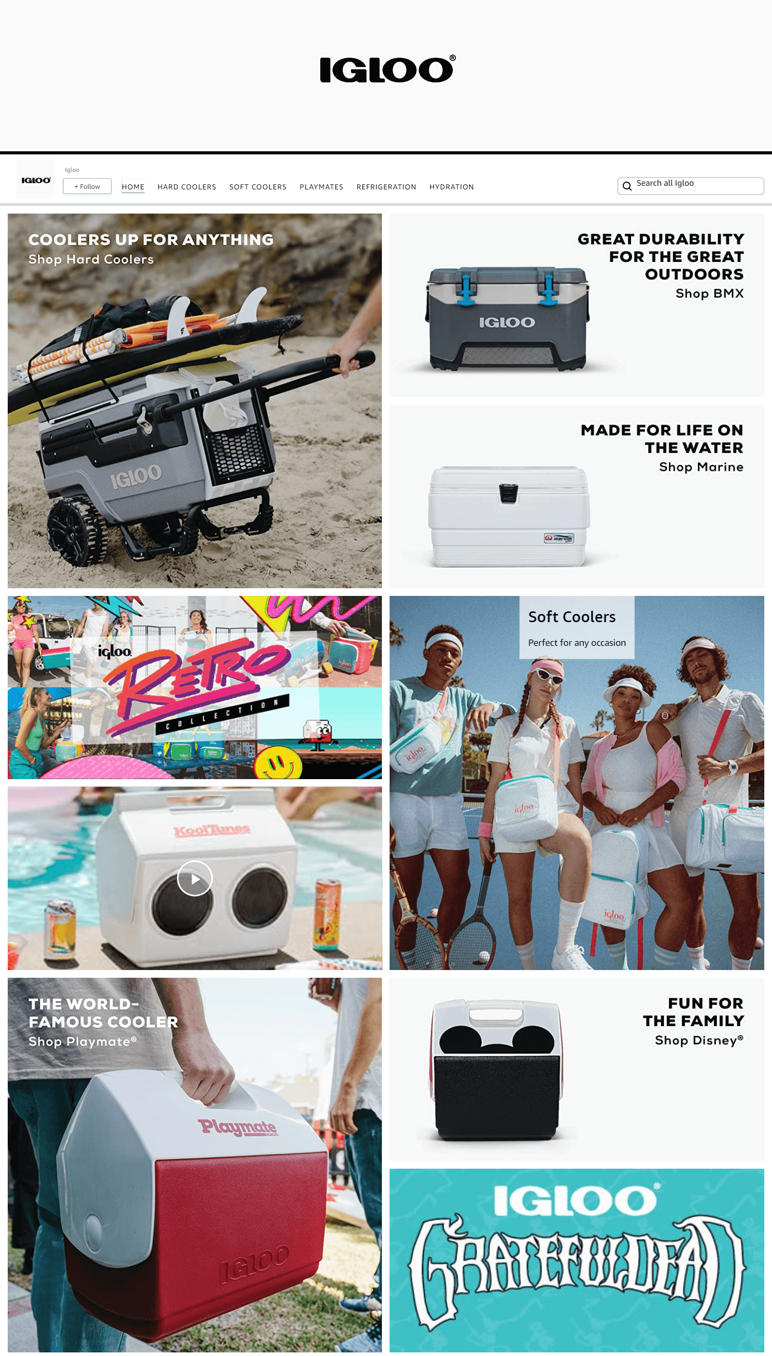 Brand Store for Amazon.com  Igloo