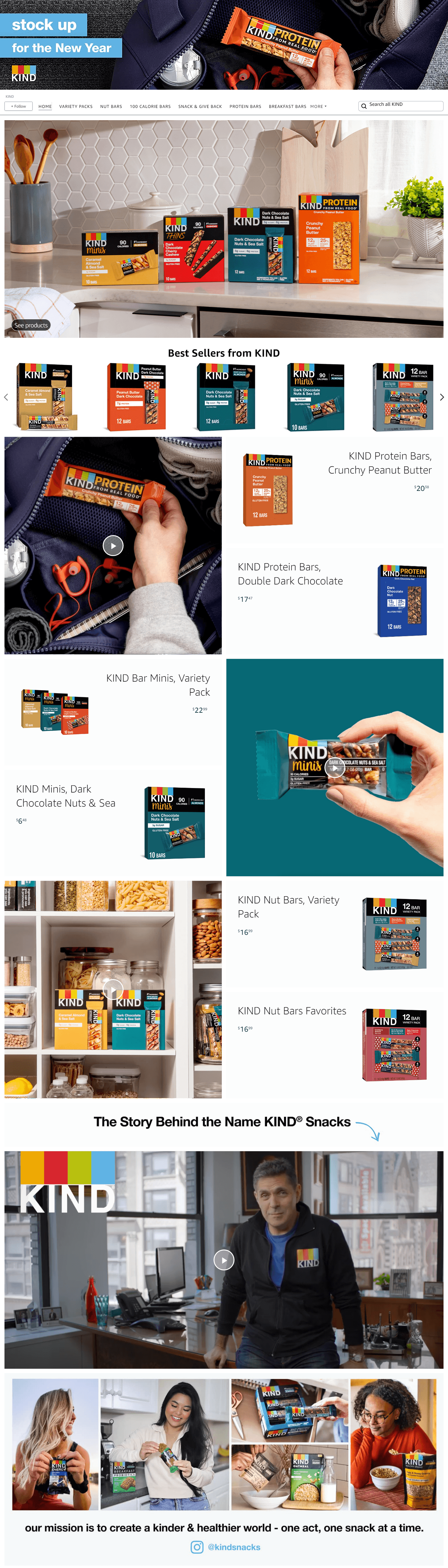 Brand Store for Amazon.com  KIND
