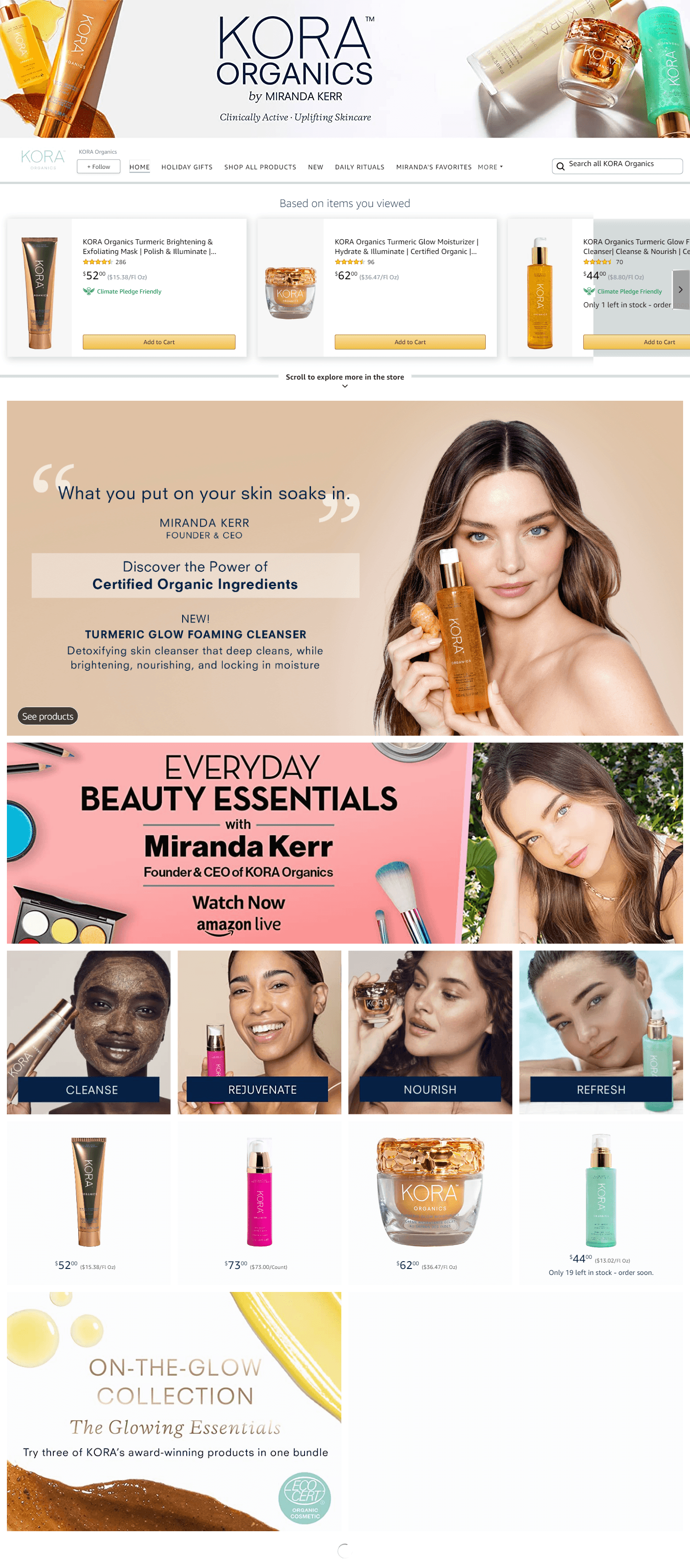 Brand Store for Amazon.com  KORA Organics