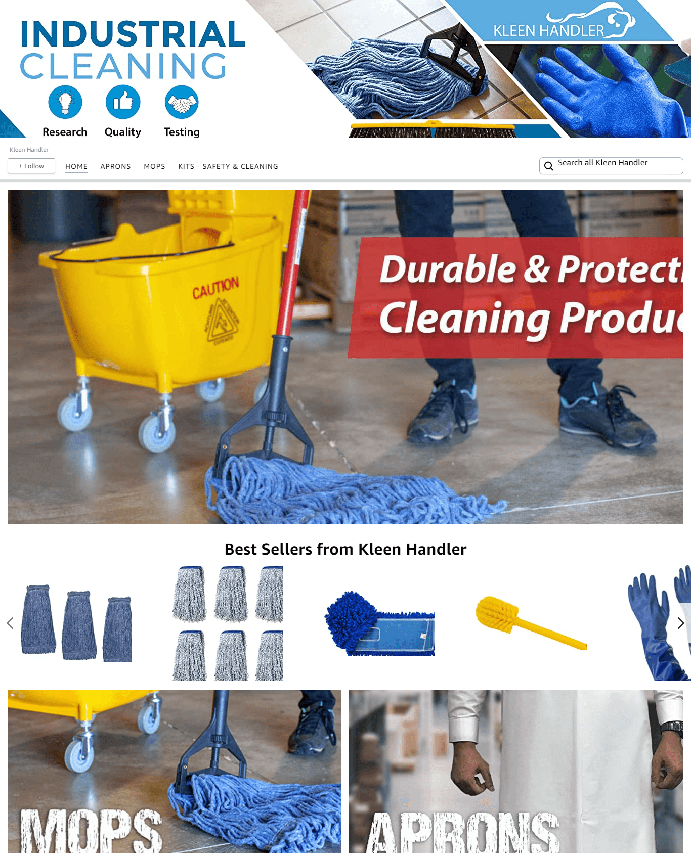 Brand Store for Amazon.com  Kleen Handler