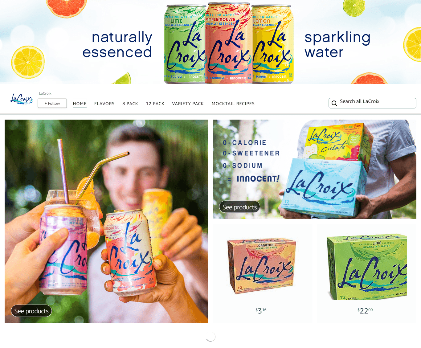 Brand Store for Amazon.com  LaCroix