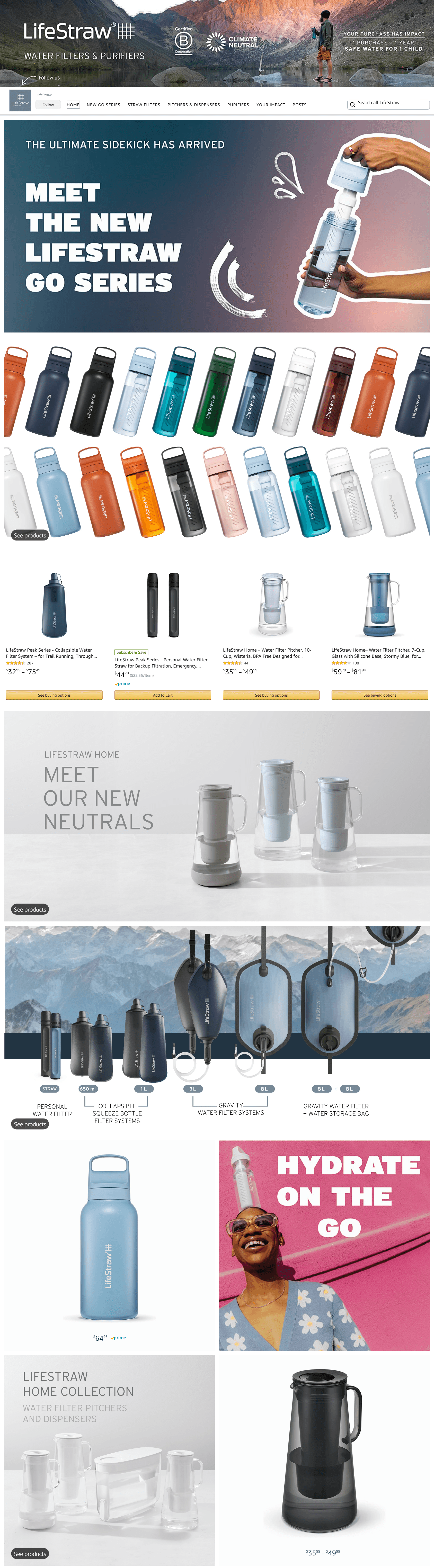 Brand Store for Amazon.com  LifeStraw