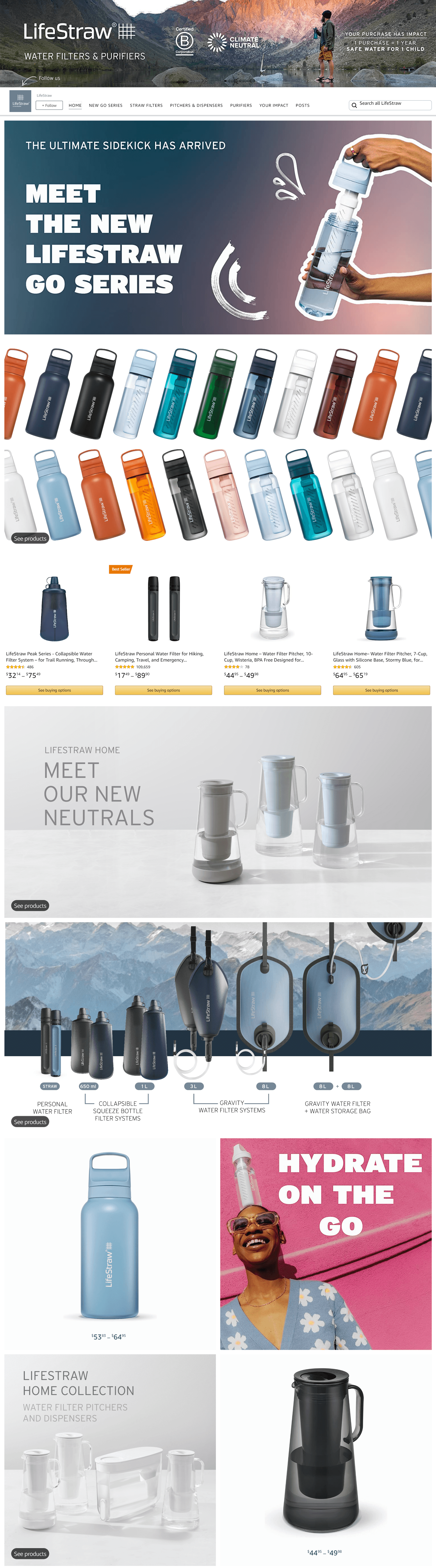 Brand Store for Amazon.com  LifeStraw
