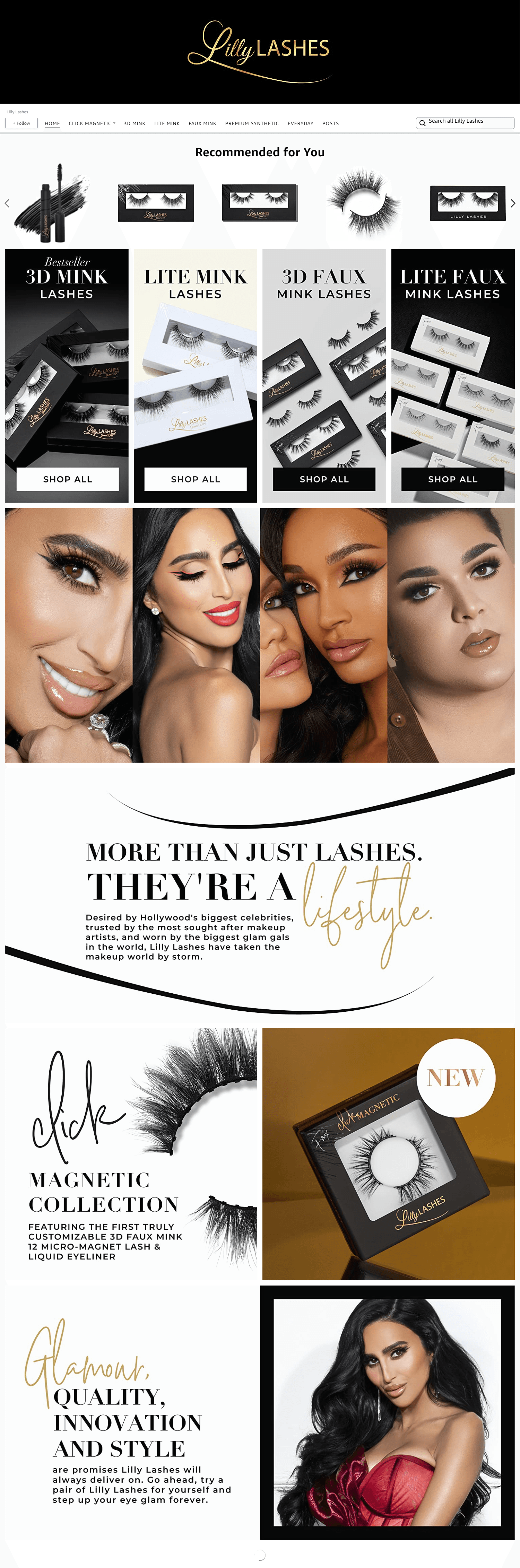 Brand Store for Amazon.com  Lilly Lashes
