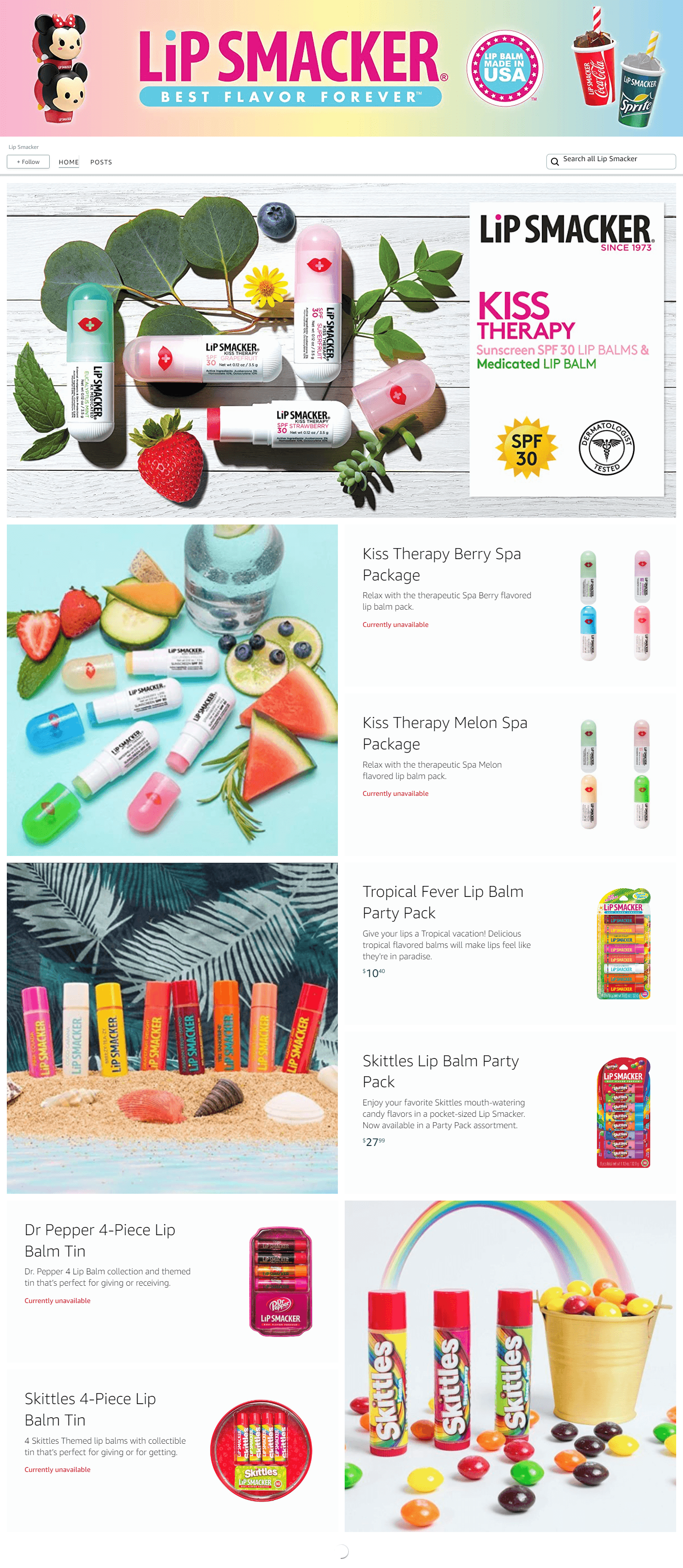 Brand Store for Amazon.com  Lip Smacker