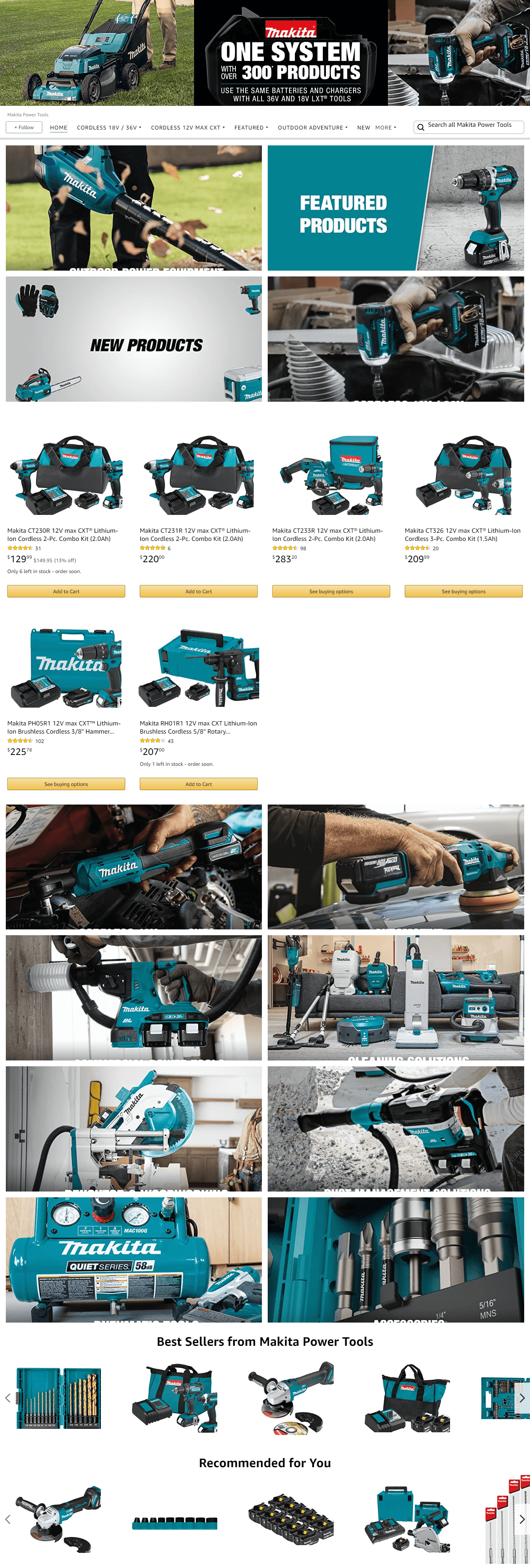 Brand Store for Amazon.com  Makita Power Tools