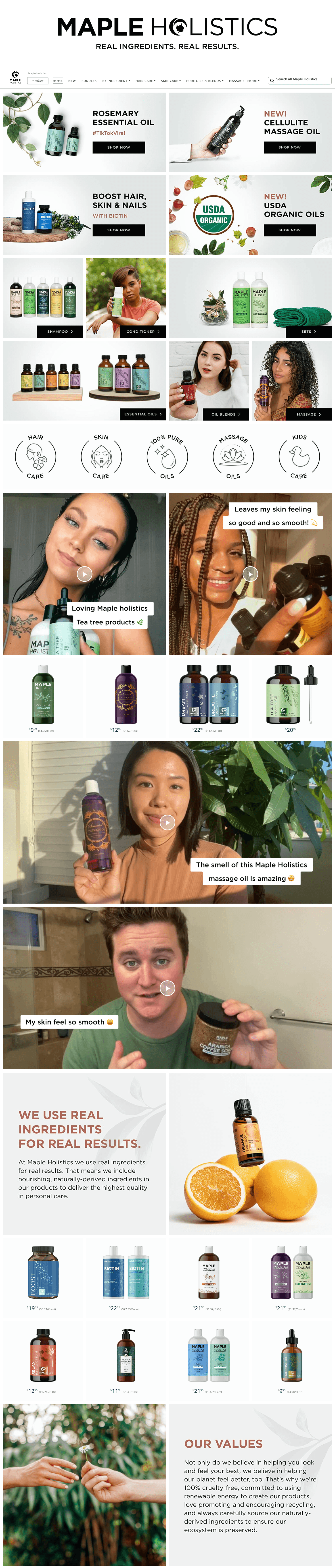 Brand Store for Amazon.com  Maple Holistics