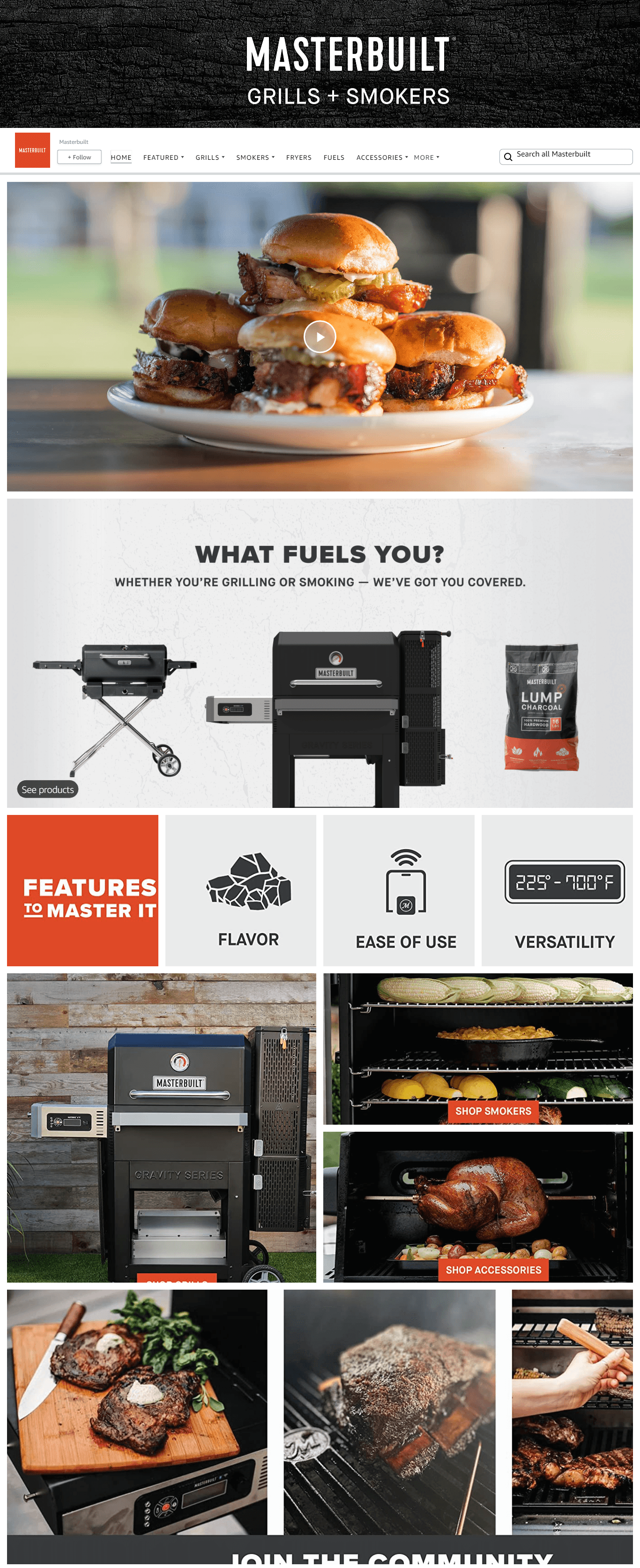 Brand Store for Amazon.com  Masterbuilt