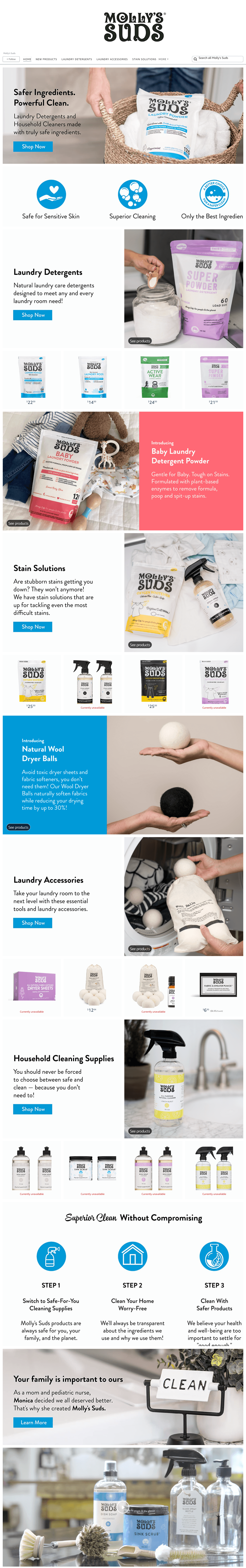 Brand Store for Amazon.com  Molly s Suds