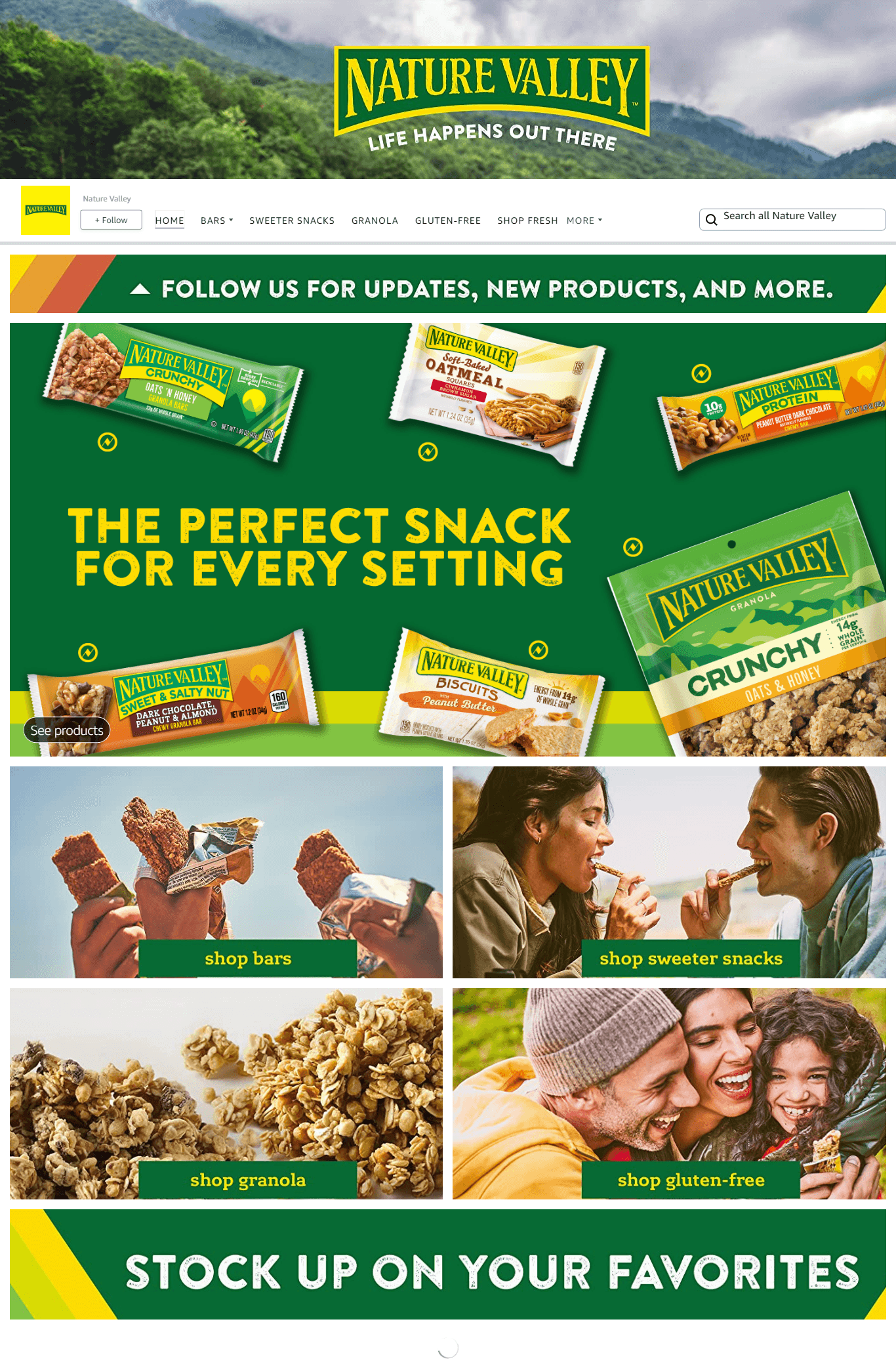 Brand Store for Amazon.com  Nature Valley
