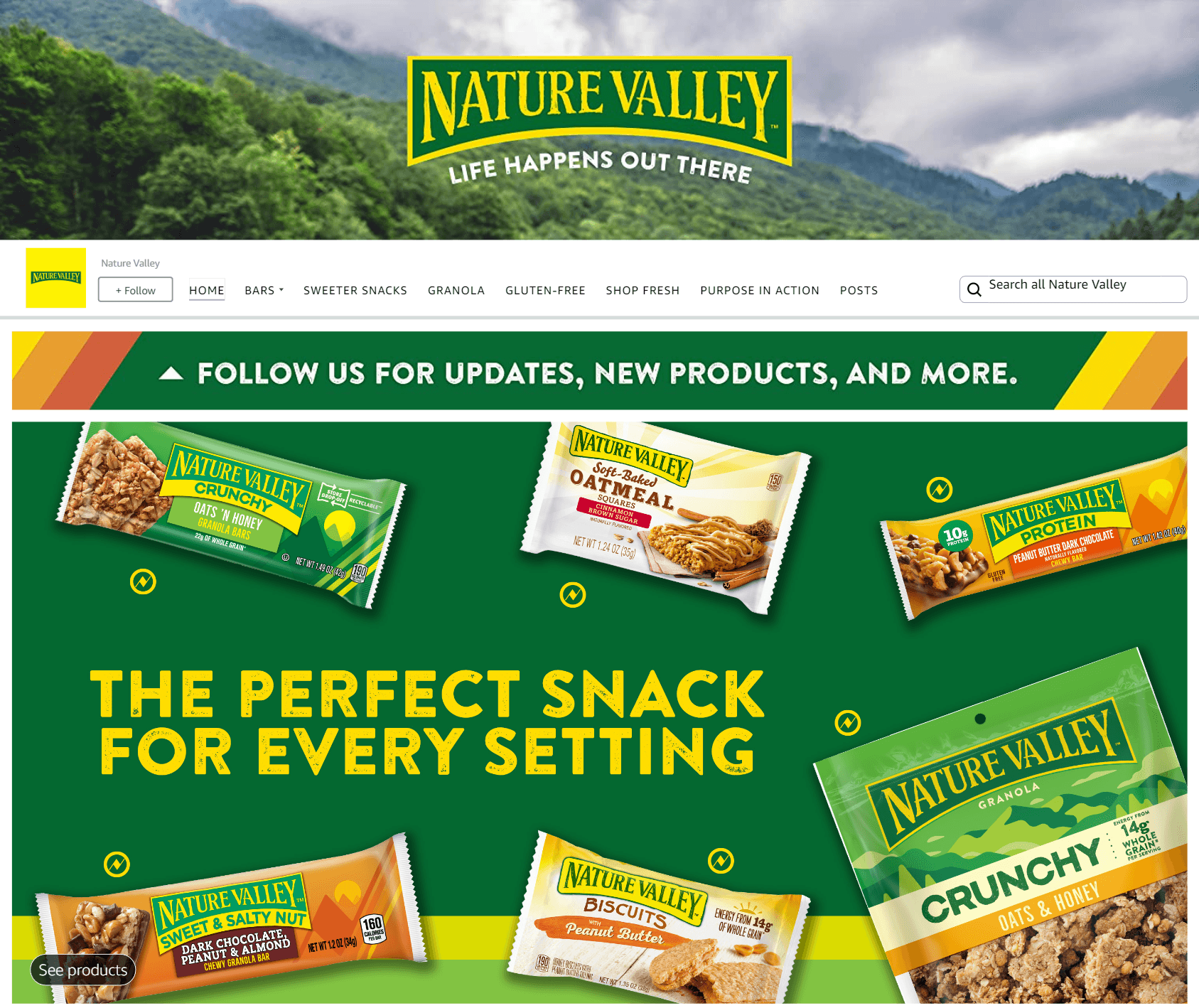 Brand Store for Amazon.com  Nature Valley