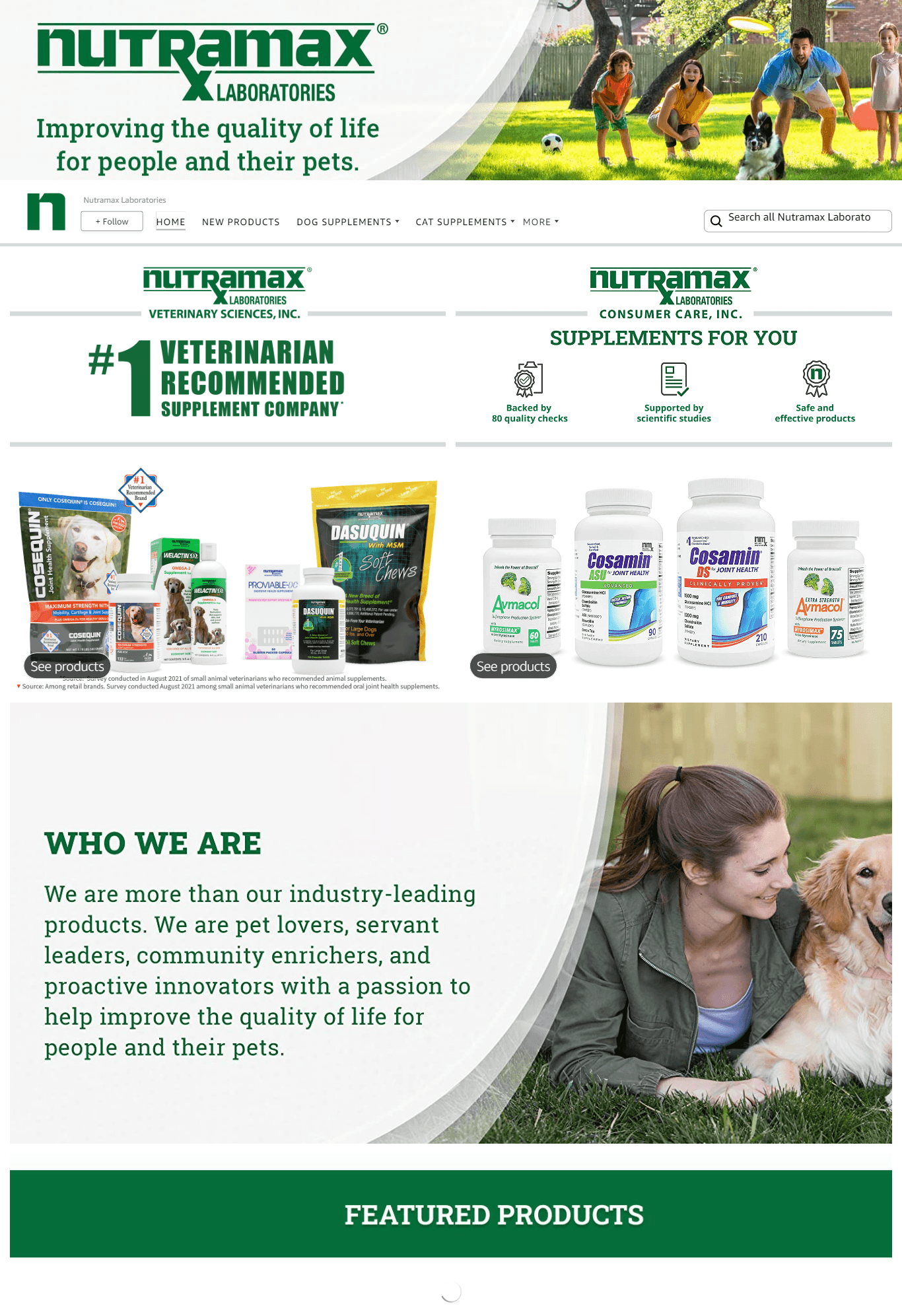 Brand Store for Amazon.com  Nutramax Laboratories