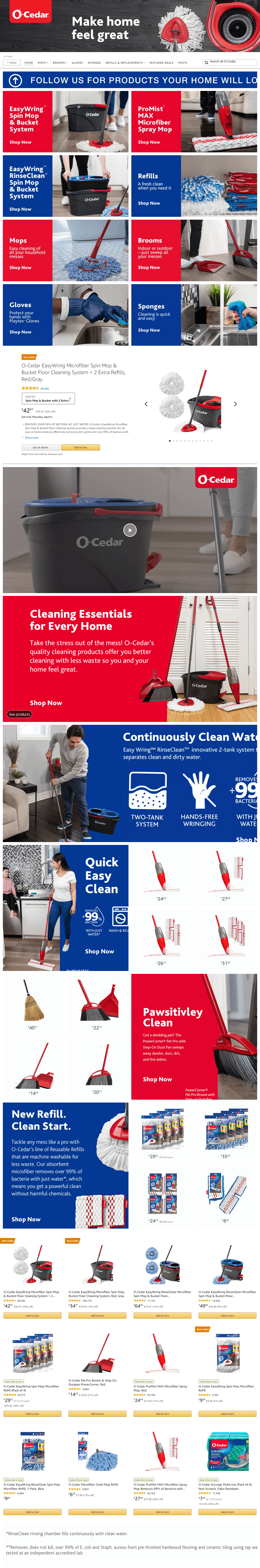 Brand Store for Amazon.com  O-Cedar