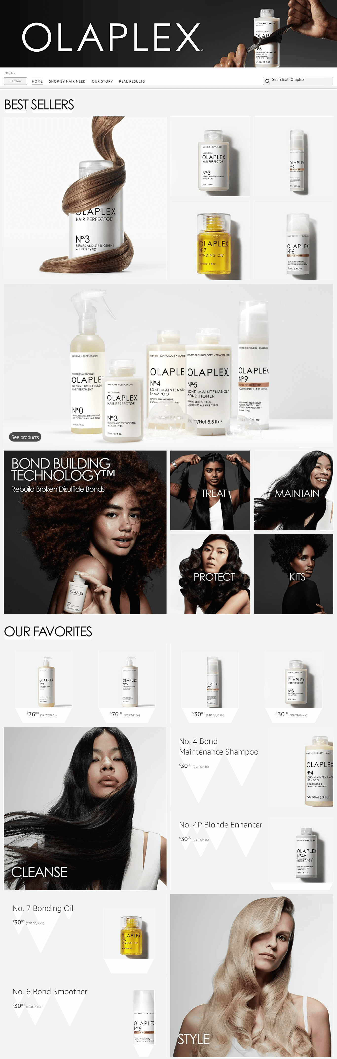 Brand Store for Amazon.com  Olaplex
