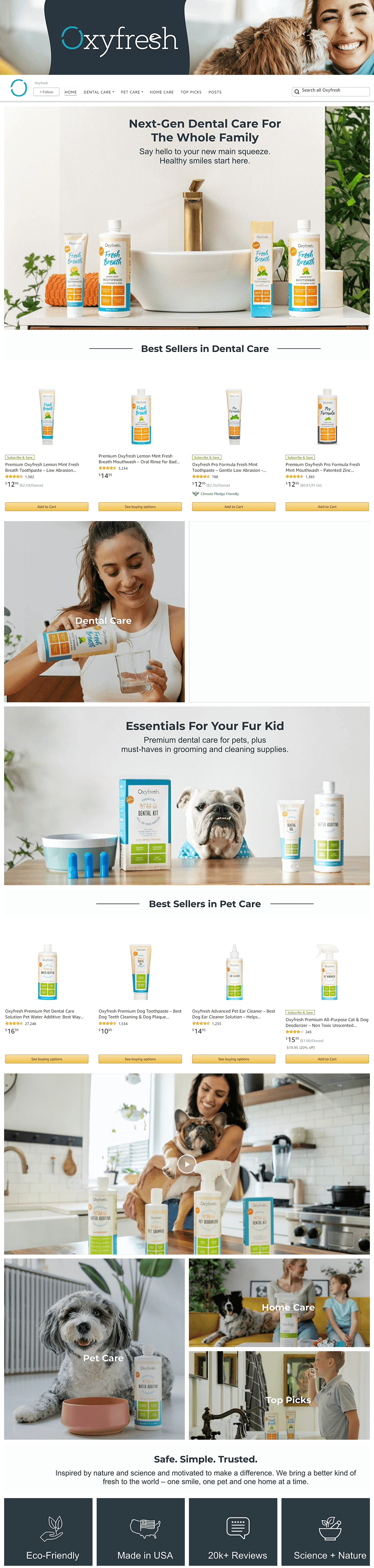 Brand Store for Amazon.com  Oxyfresh