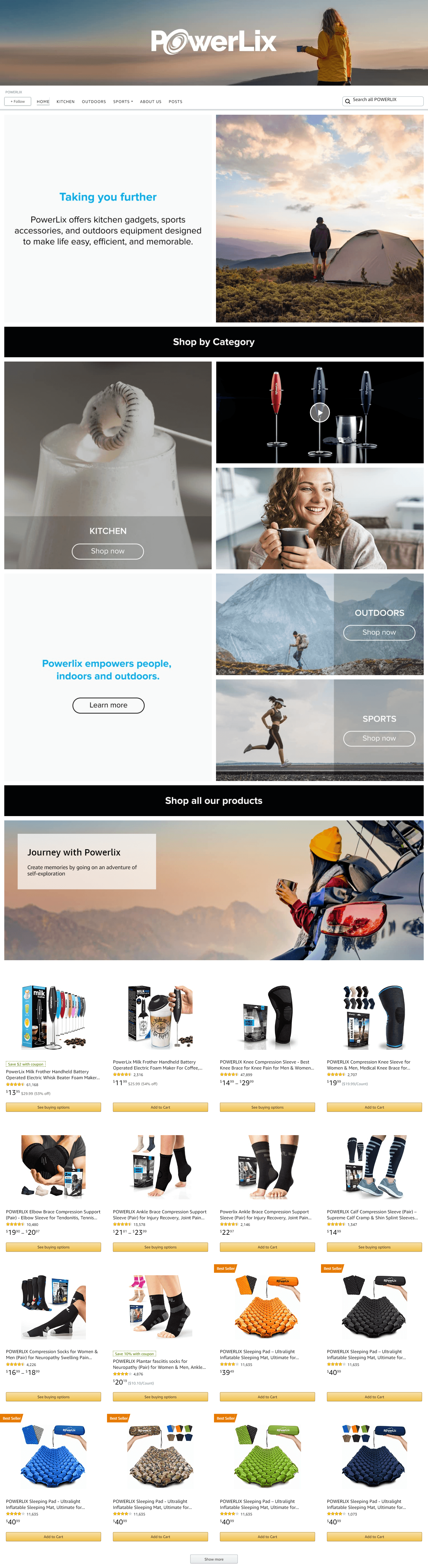 Brand Store for Amazon.com  POWERLIX