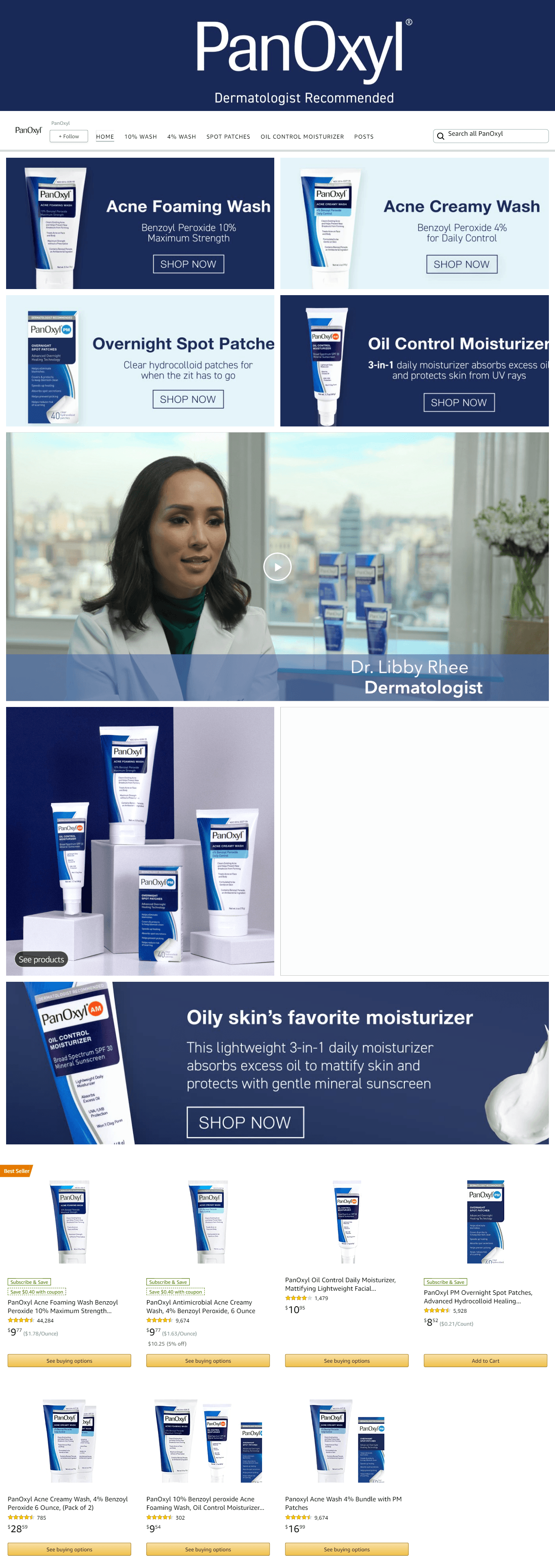 Brand Store for Amazon.com  PanOxyl