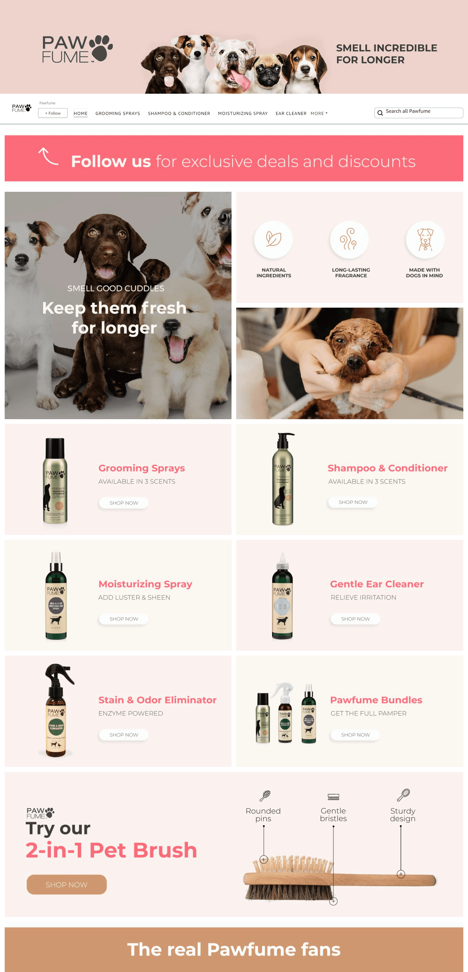 Brand Store for Amazon.com  Pawfume