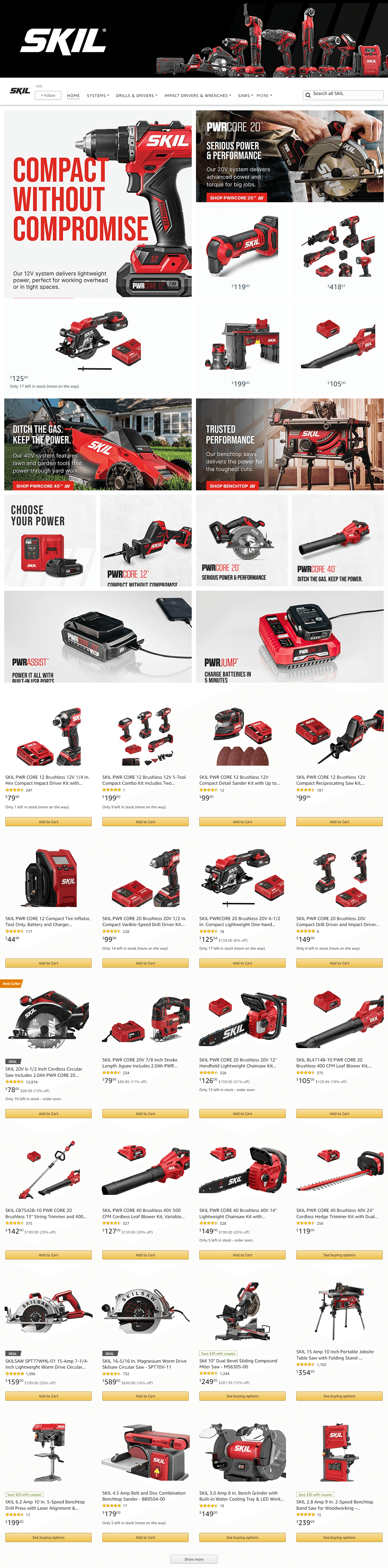 Brand Store for Amazon.com  SKIL