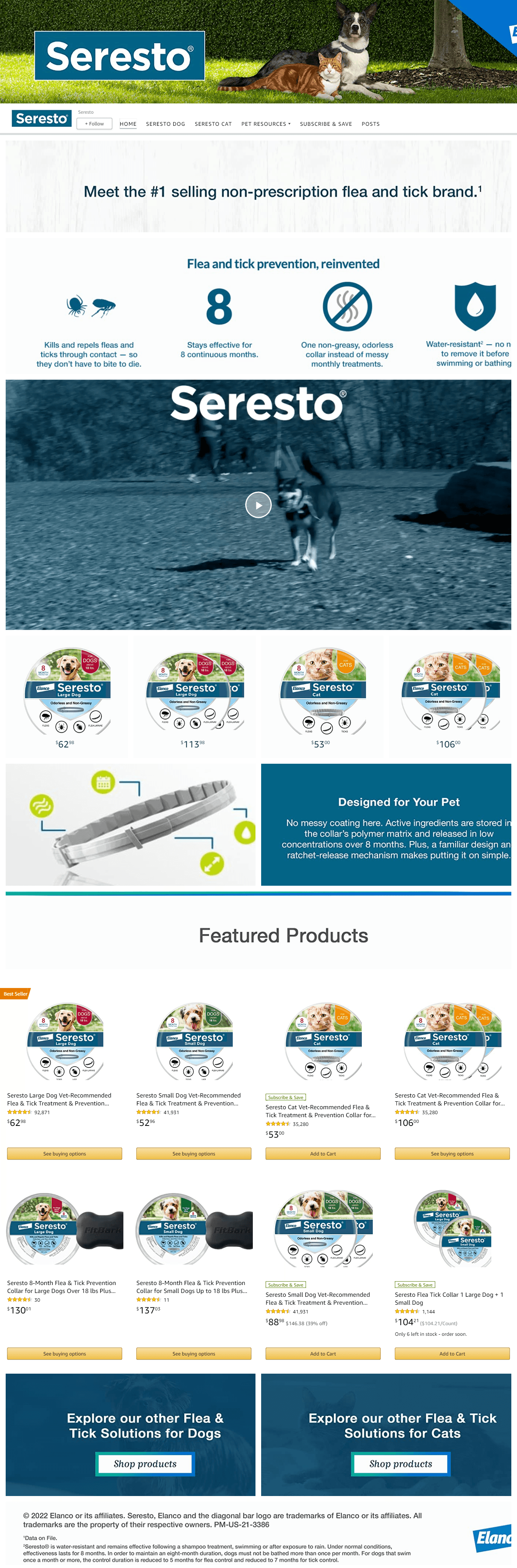 Brand Store for Amazon.com  Seresto