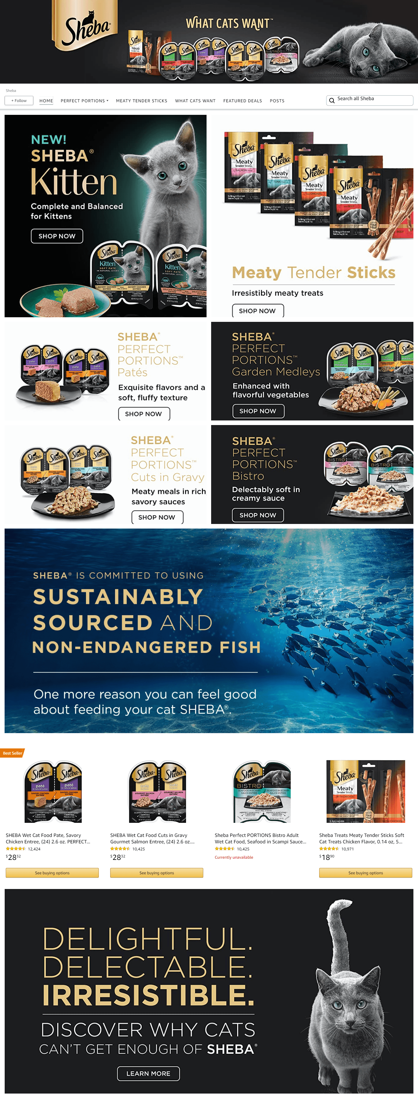 Brand Store for Amazon.com  Sheba