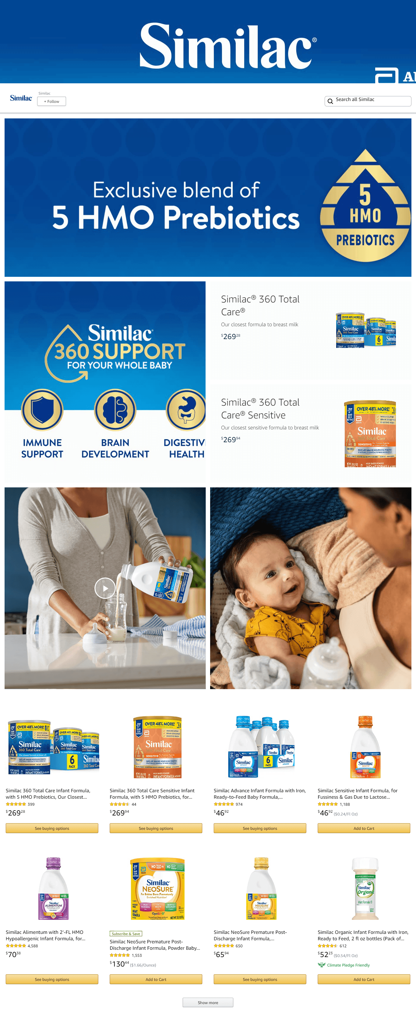 Brand Store for Amazon.com  Similac