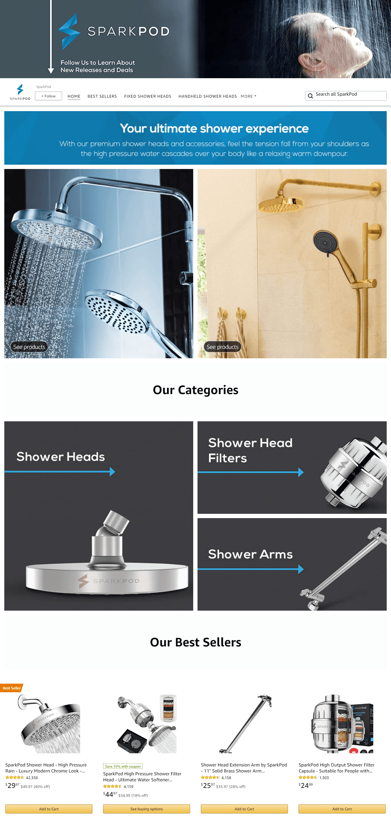 Brand Store for Amazon.com  SparkPod