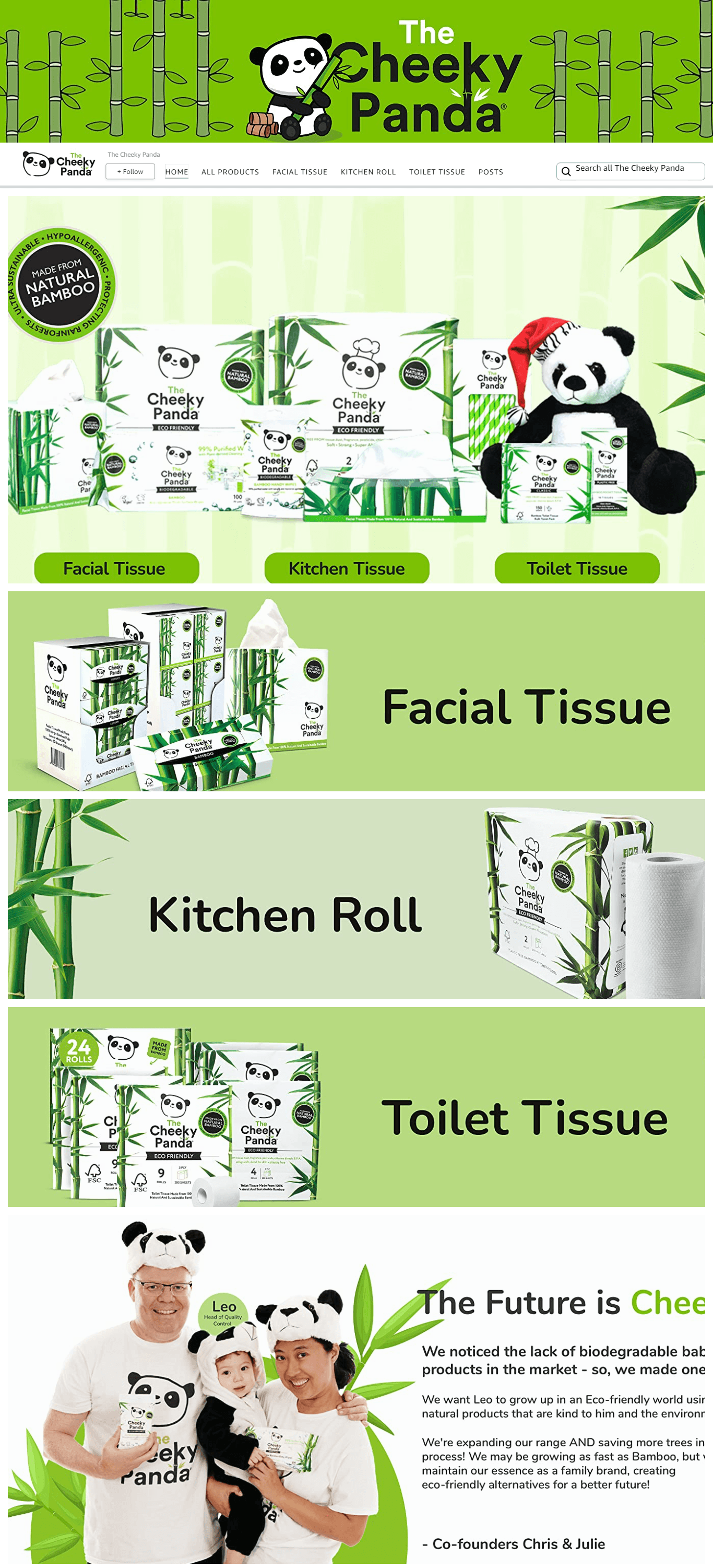 Brand Store for Amazon.com  The Cheeky Panda