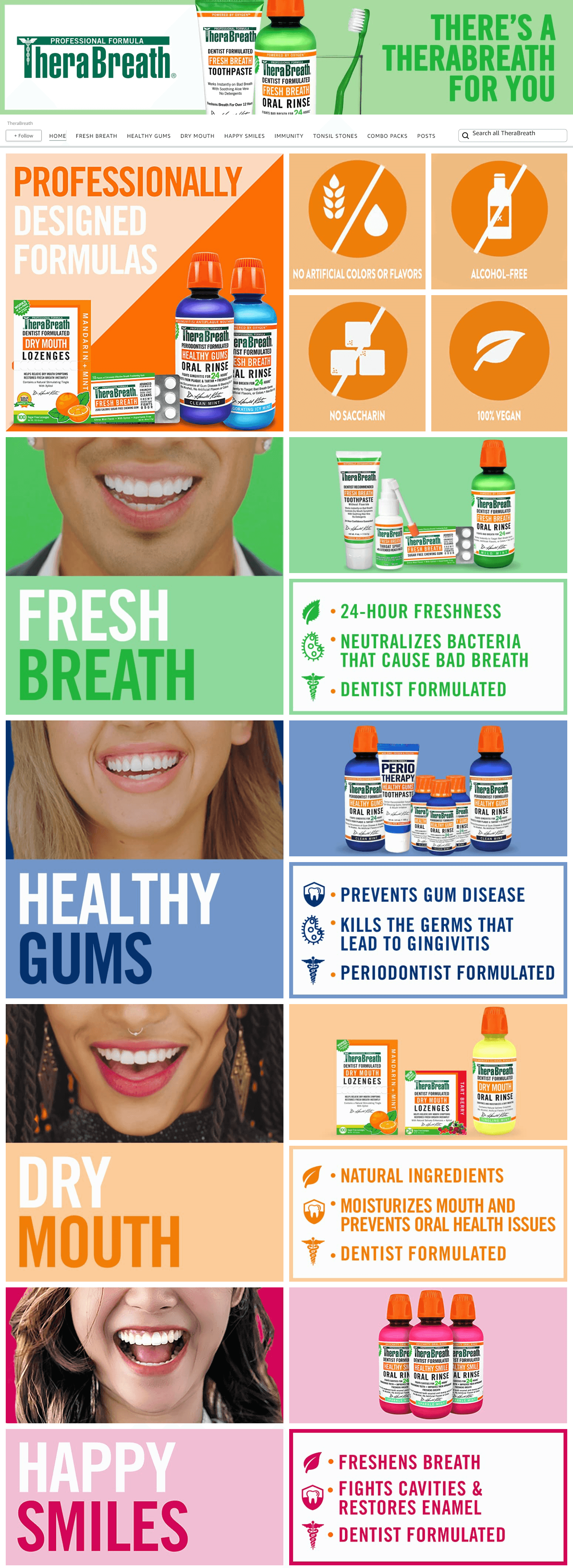 Brand Store for Amazon.com  TheraBreath