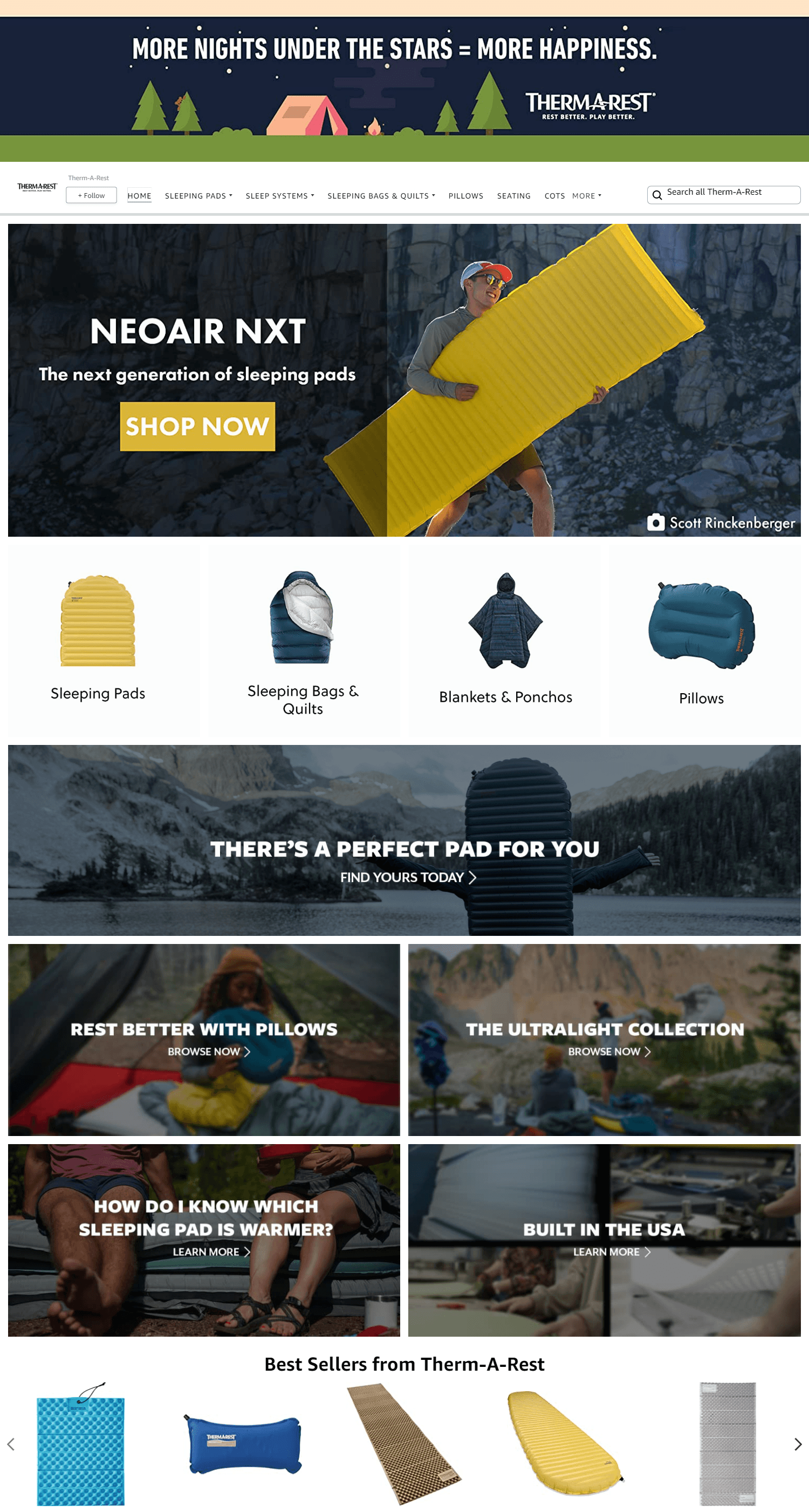 Brand Store for Amazon.com  Therm-A-Rest