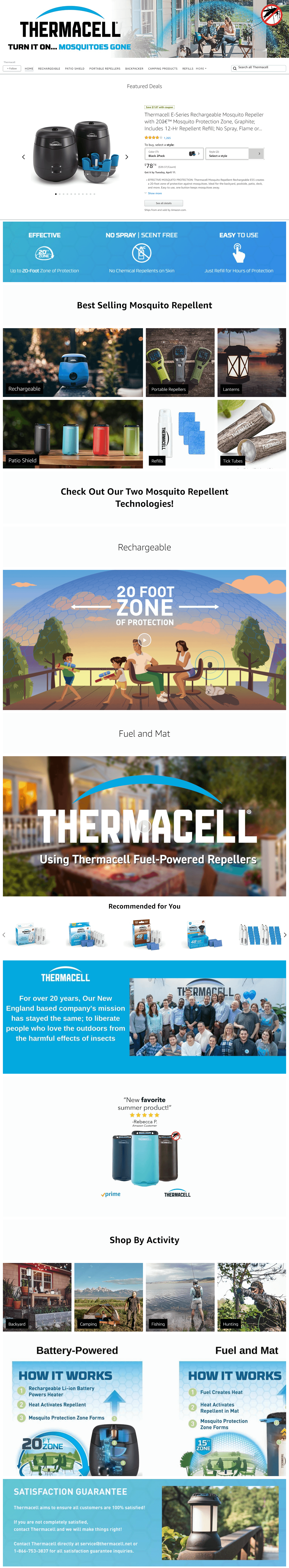 Brand Store for Amazon.com  Thermacell