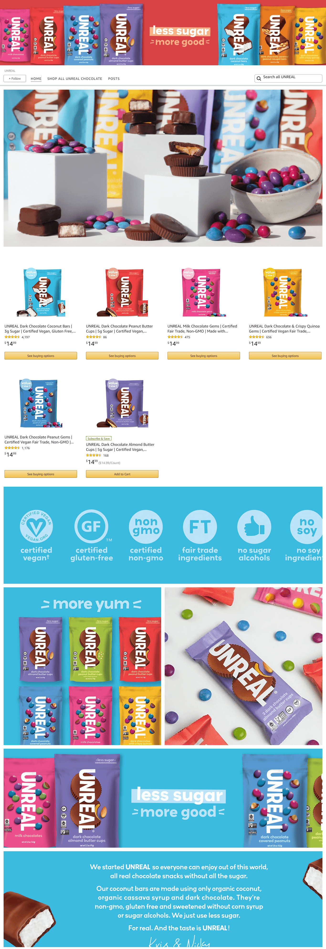 Brand Store for Amazon.com  UNREAL
