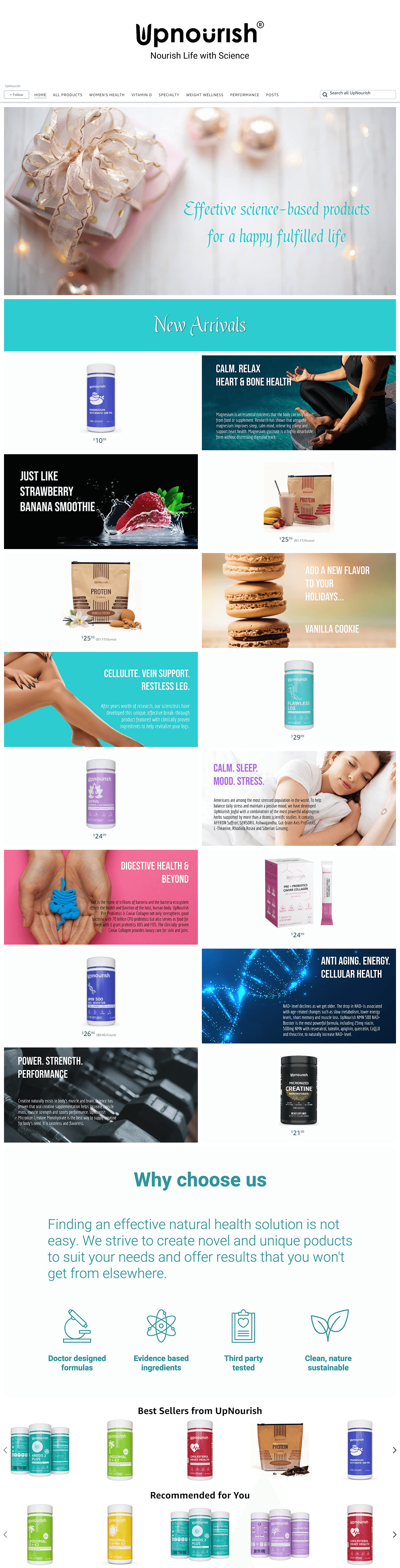Brand Store for Amazon.com  UpNourish